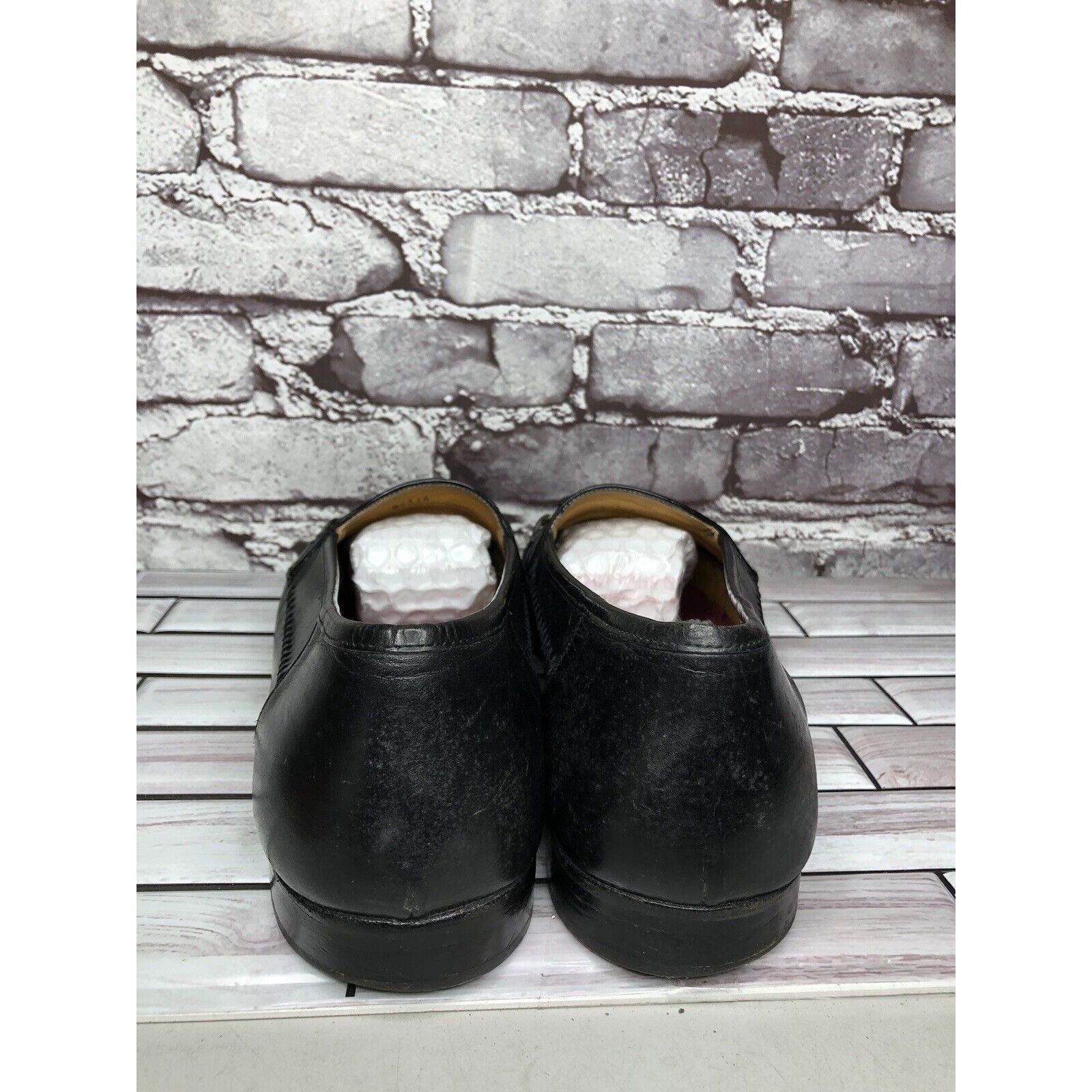 Other Anthony’s Black Leather Croc Print Tassel Loafers Dress Shoe Size US 13 / EU 46 - 4 Thumbnail