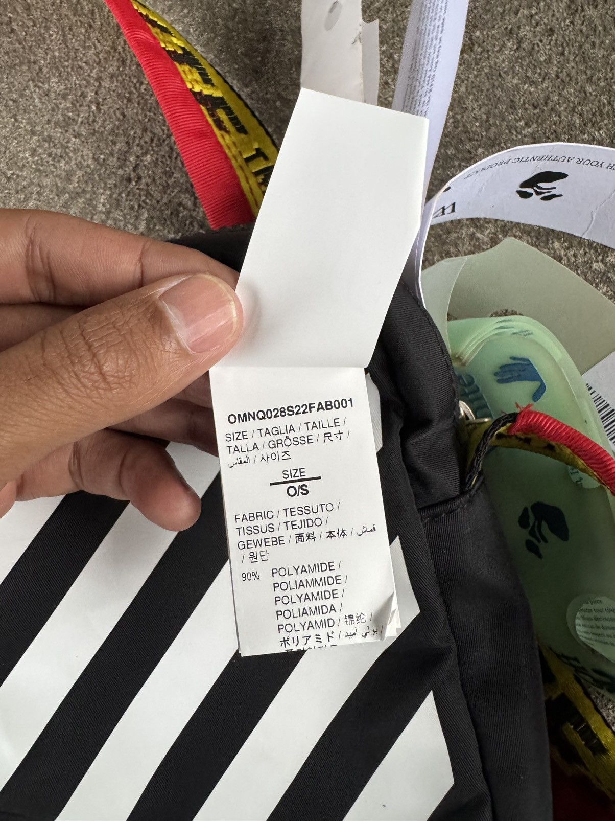 Off-White OFF WHITE BINDER NYLON CROSSBODY SLING BAG Size ONE SIZE - 15 Thumbnail