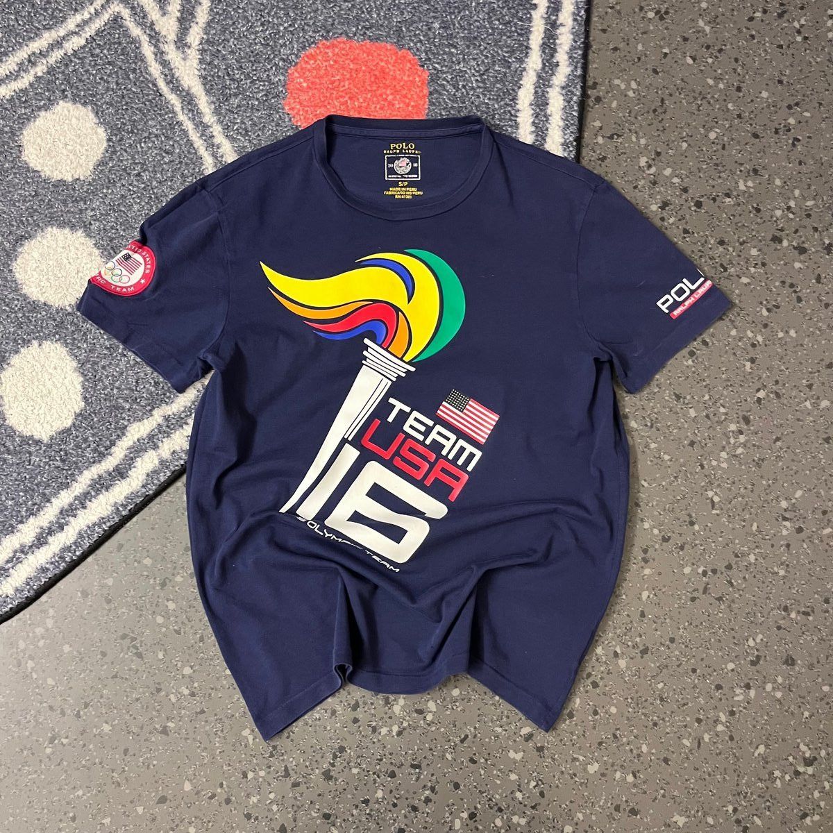 Ralph Lauren Vintage single stitch Ralph Lauren USA Olympic Team Navy Size US L / EU 52-54 / 3 - 1 Thumbnail