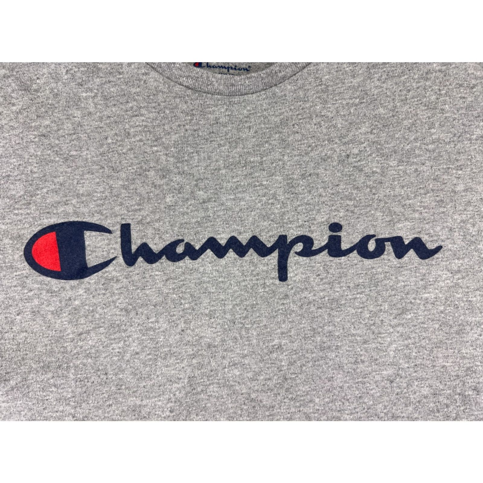 Champion Champion Shirt Mens XL Gray Cotton Logo Short Sleeve Crew Neck Athletic Size US XL / EU 56 / 4 - 3 Thumbnail