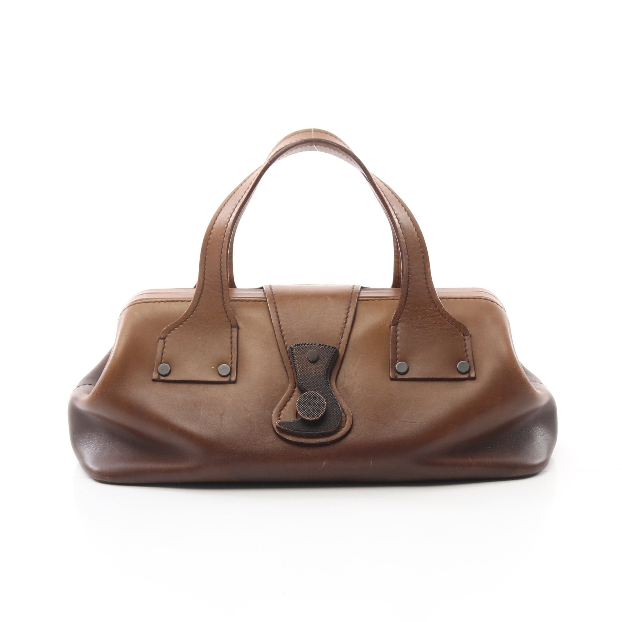 Gucci Gucci Doctor'S Bag Handbag Leather Khaki Brown Dark Size ONE SIZE - 1 Thumbnail