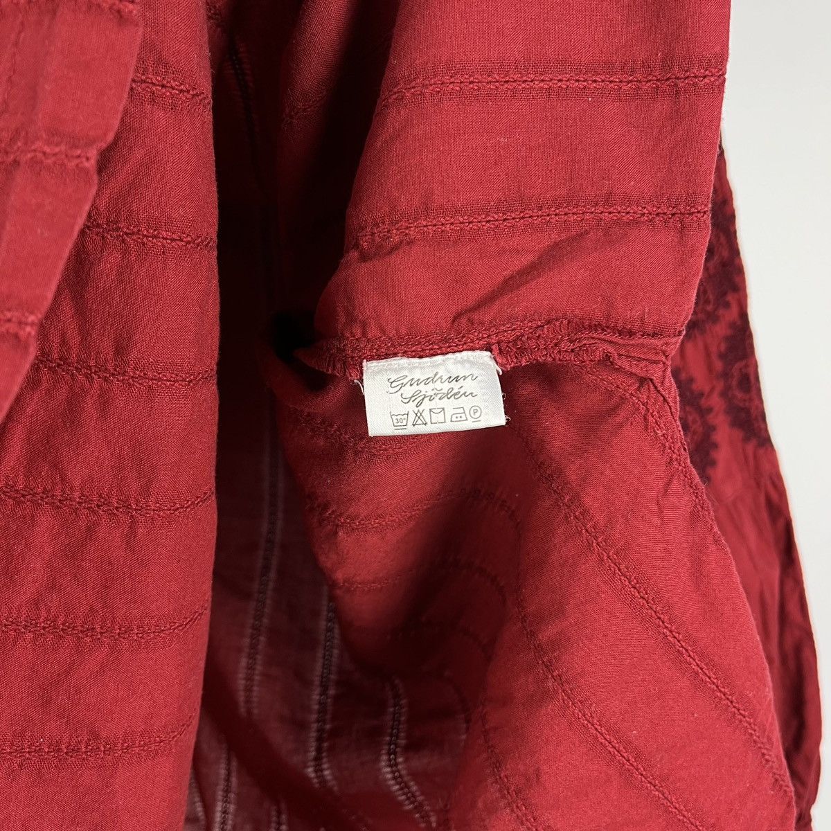 Gudrun Sjoden Gudrun Sjoden Floral Top Blouse Shirt Red Women’s Size M Size M / US 6-8 / IT 42-44 - 8 Thumbnail