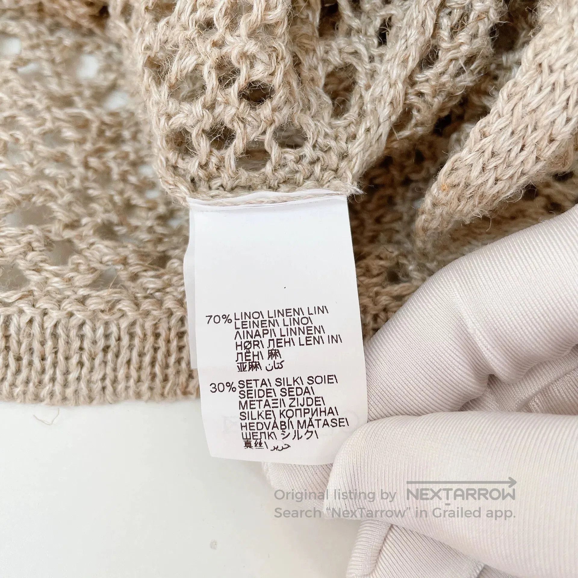 Brunello Cucinelli Brunello Cucinelli Long Hollow-Knit Coat. Size US XS / EU 42 / 0 - 7 Thumbnail