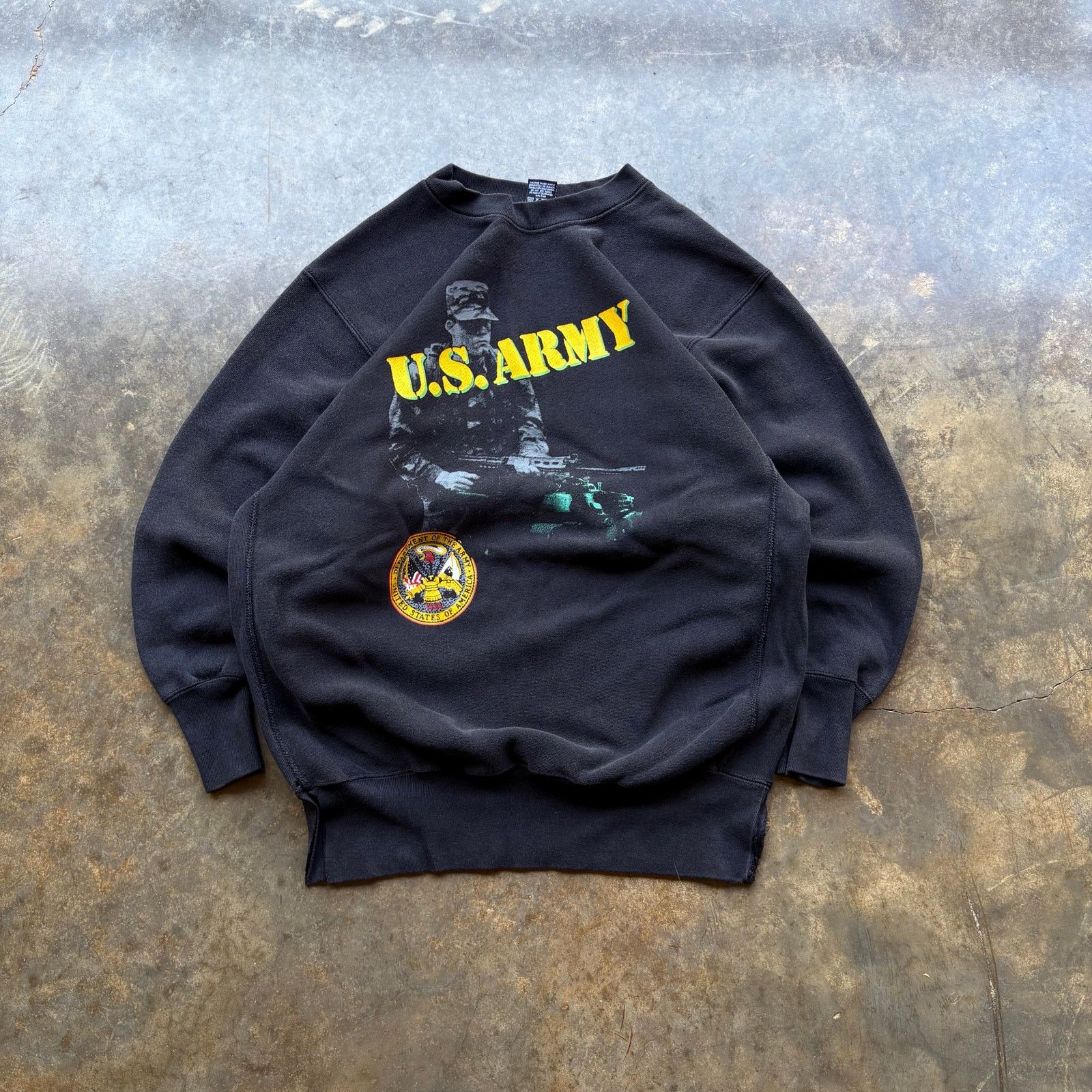 Vintage Cool Vintage US ARMY Graphic Sweatshirt Size US XL / EU 56 / 4 - 1 Thumbnail