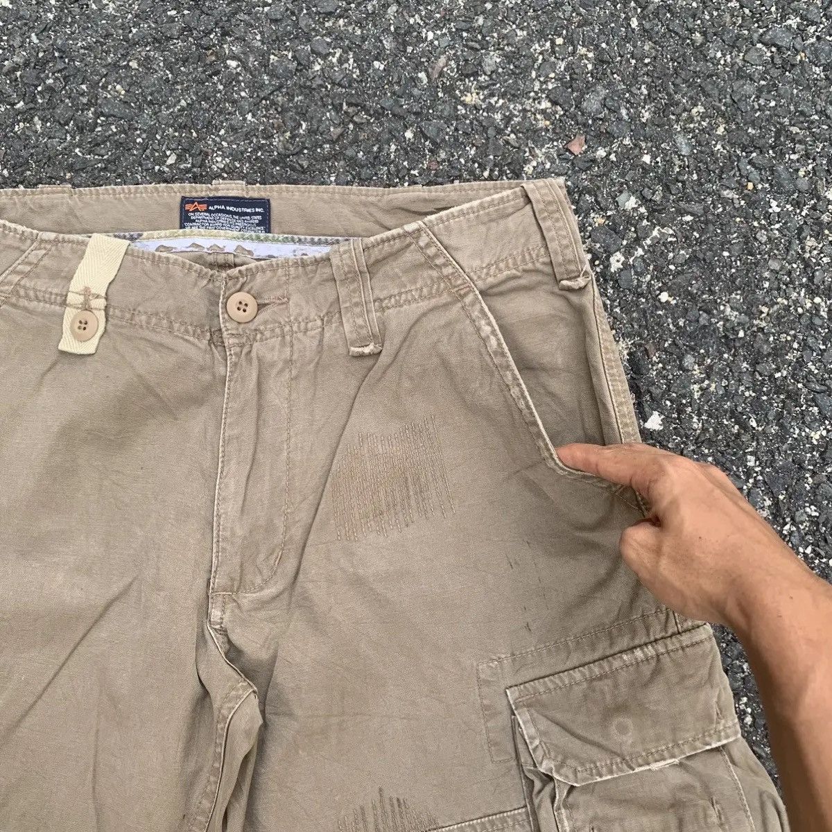 Jungles STEALS💥JAPANESE VINTAGE UTILITY ALPHA INDUSTRY CARGO PANTS Size US 32 / EU 48 - 5 Thumbnail