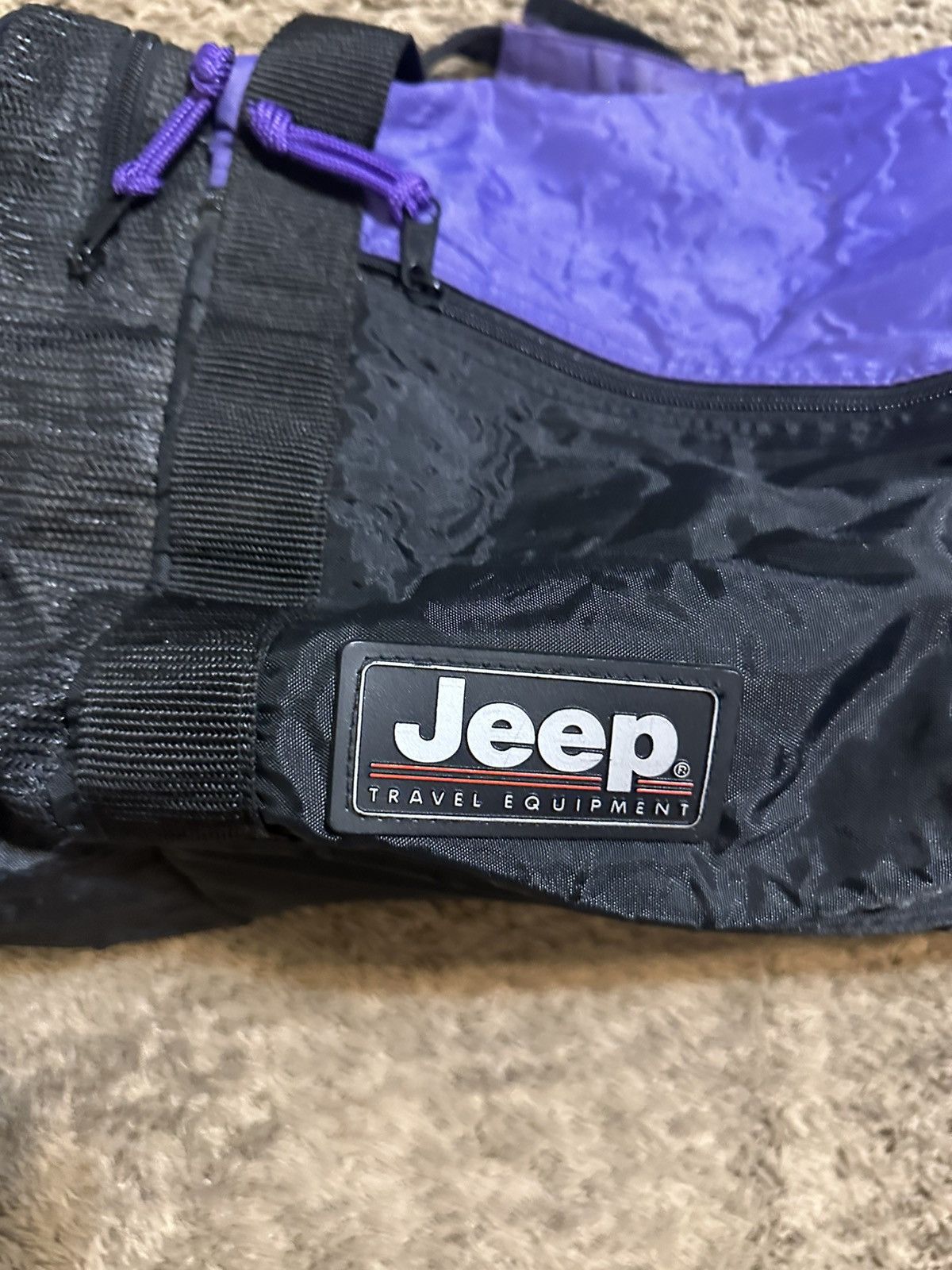 Jeep Vintage Jeep wrangler rubicon “triple black” duffel bag 90s Size ONE SIZE - 2 Thumbnail