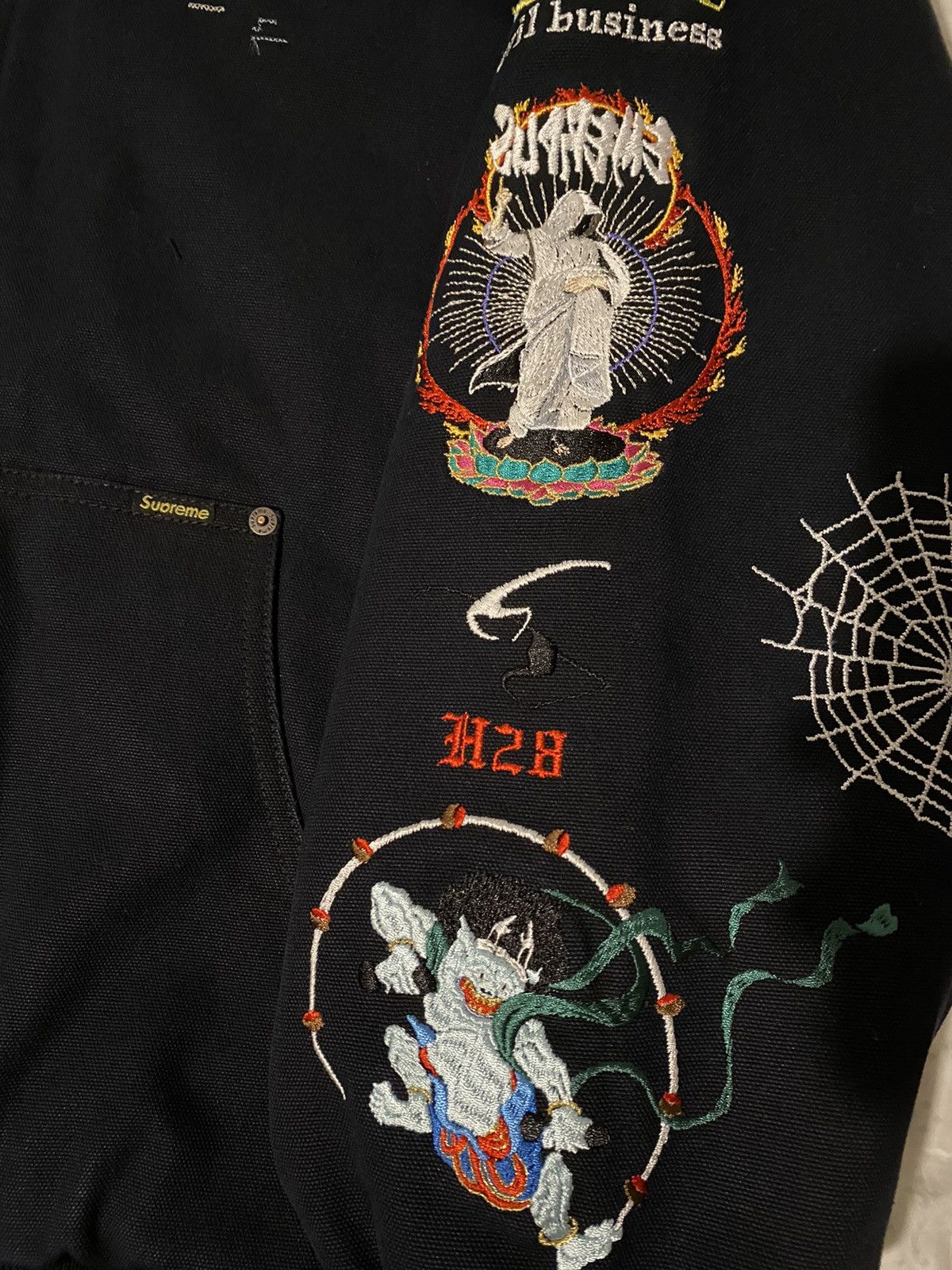 Supreme Supreme AOI Hooded Work Jacket Black XL | Grailed