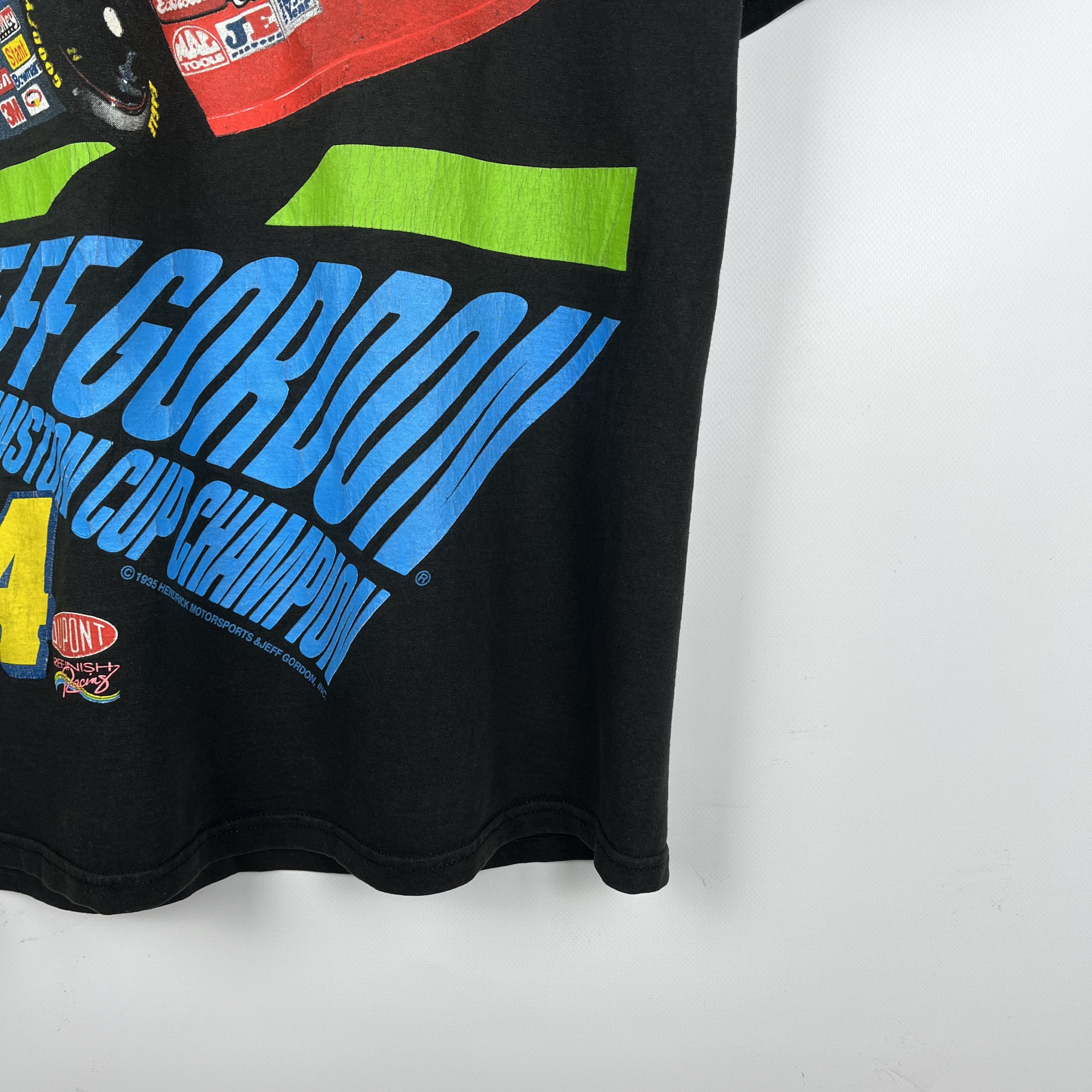 NASCAR Vintage NASCAR Jeff Gordon DuPont Racing T Shirt 1995 Size US L / EU 52-54 / 3 - 3 Thumbnail