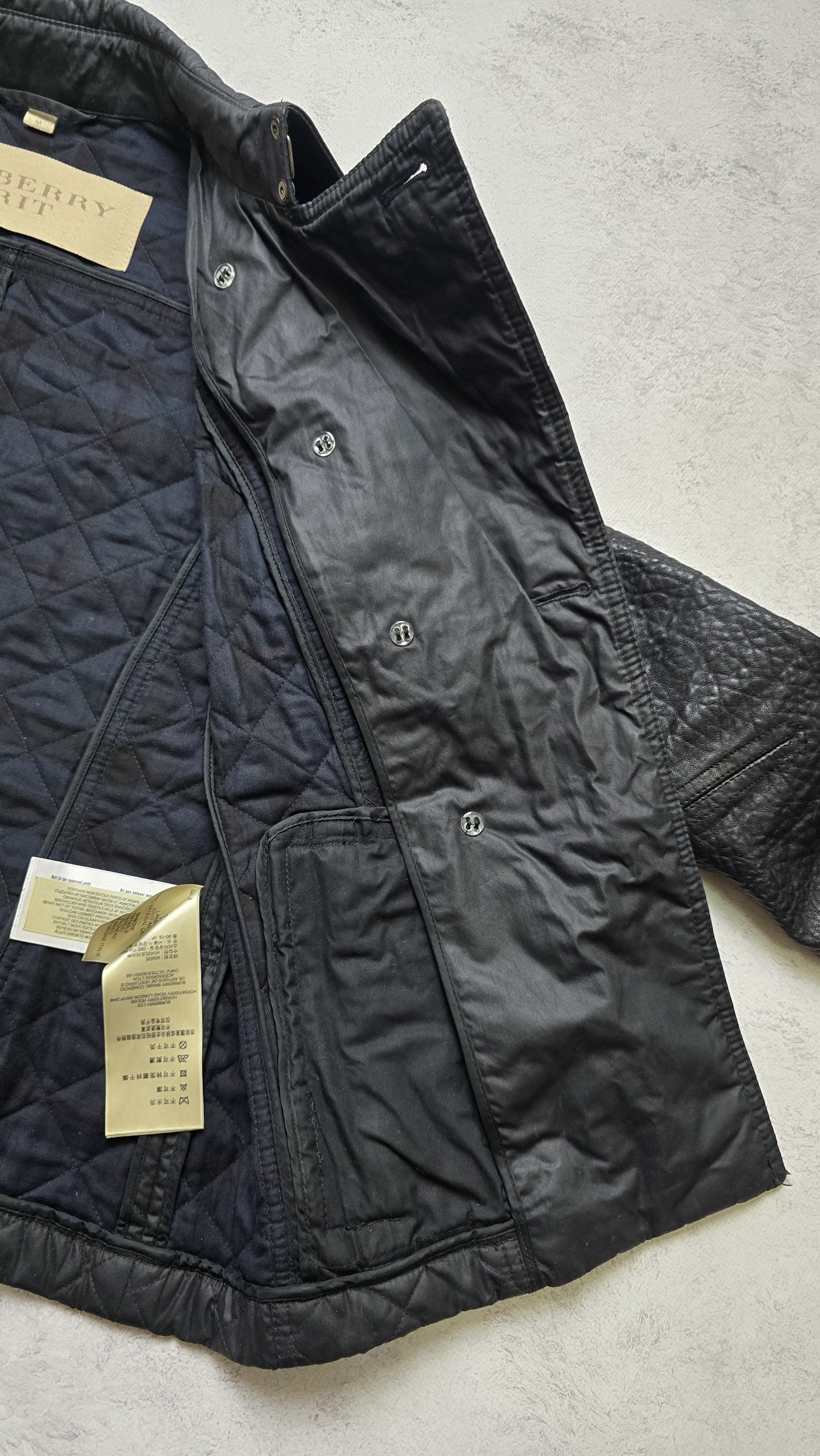 Burberry BURBERRY BRIT Quilted Lamb Leather Sleeve Jacket Size M / US 6-8 / IT 42-44 - 18 Thumbnail