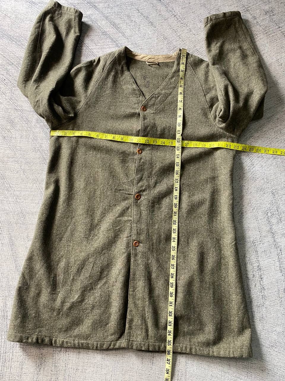 Vintage Vintage Swedish Army M39 Wool Button Coat Jacket Size US M / EU 48-50 / 2 - 12 Thumbnail