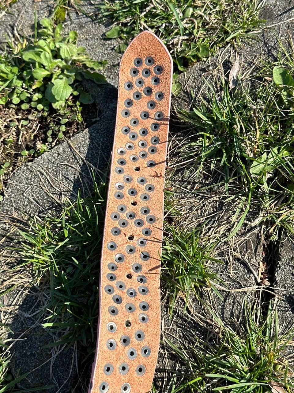 Hysteric Glamour × Vintage Crazy Vintage Rhinestones Y2K Leather Belt Size ONE SIZE - 6 Thumbnail