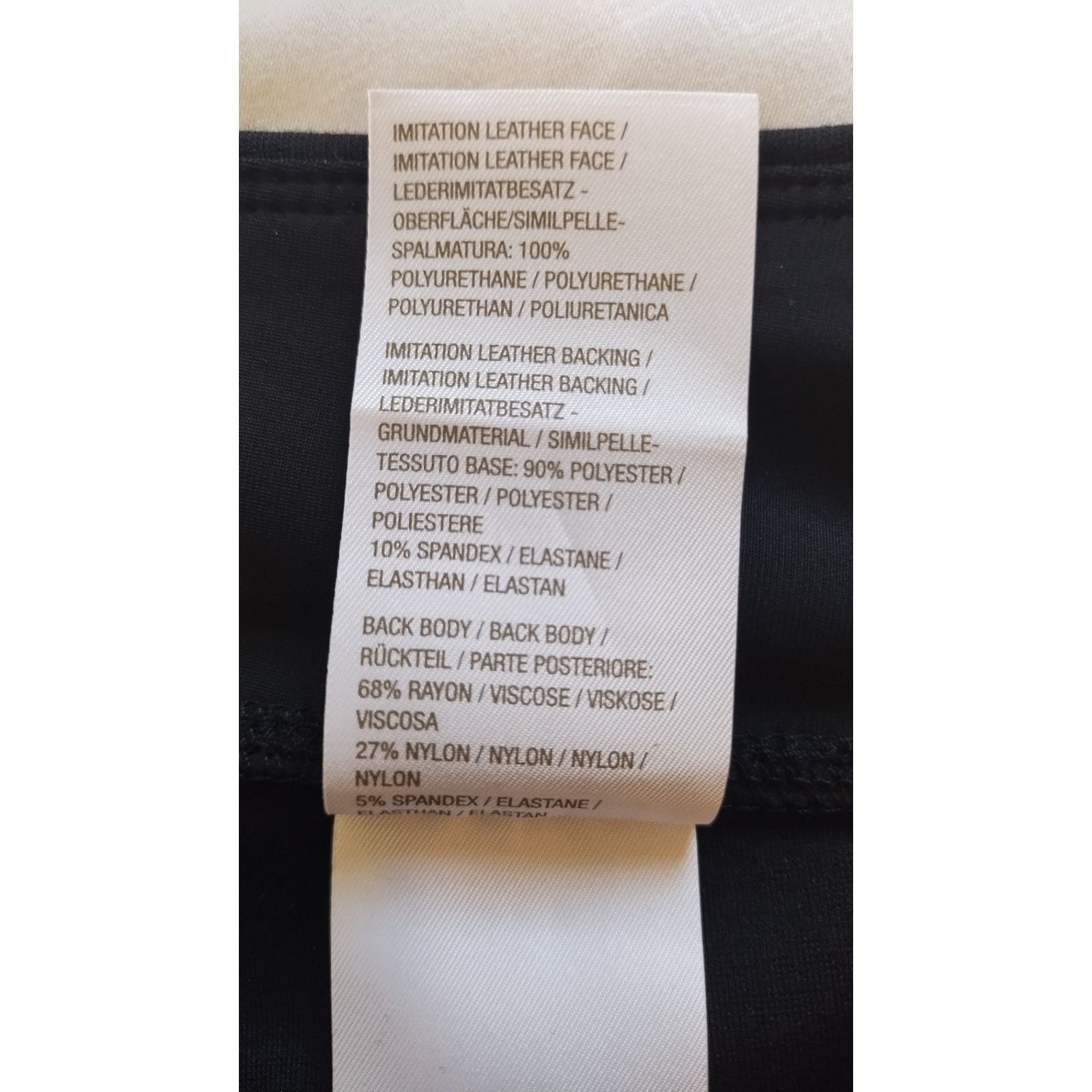 Other Belle Kim Gravel Faux Leather Black Pants Women Sz12 Size 34" / US 12 / IT 48 - 11 Thumbnail