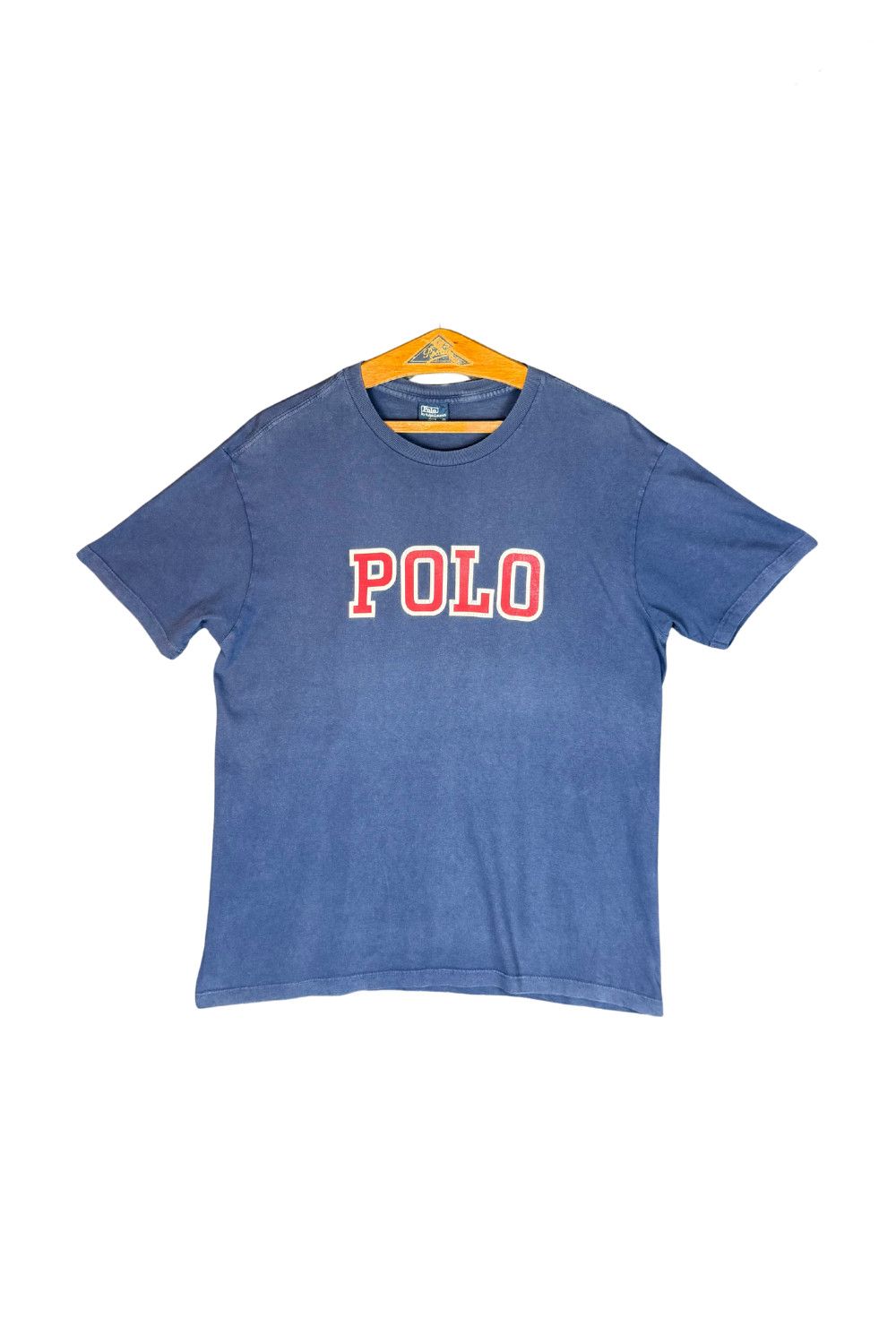 Polo Ralph Lauren 2003 Polo Ralph Lauren "Big Logo" Tee - USA Fabric - Navy Size US M / EU 48-50 / 2 - 1 Thumbnail