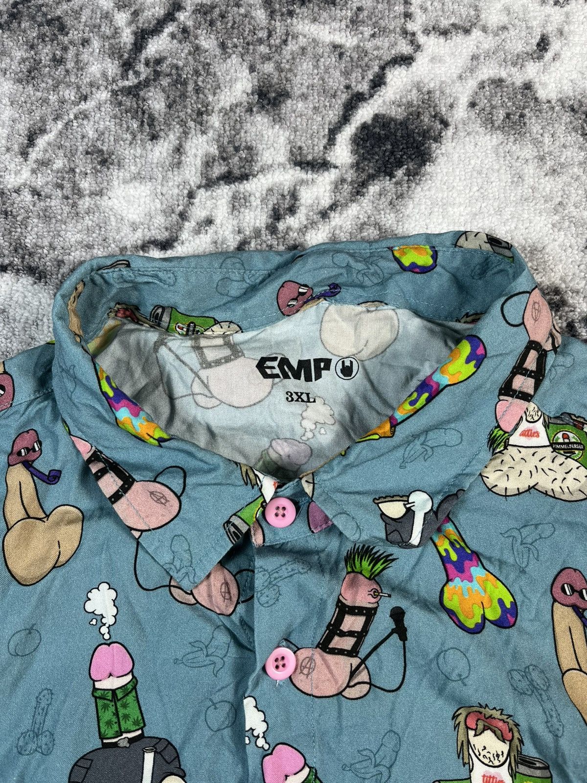 Other Y2K Crazy Graphic Shirt Meme Print Rare Size US XXL / EU 58 / 5 - 4 Thumbnail