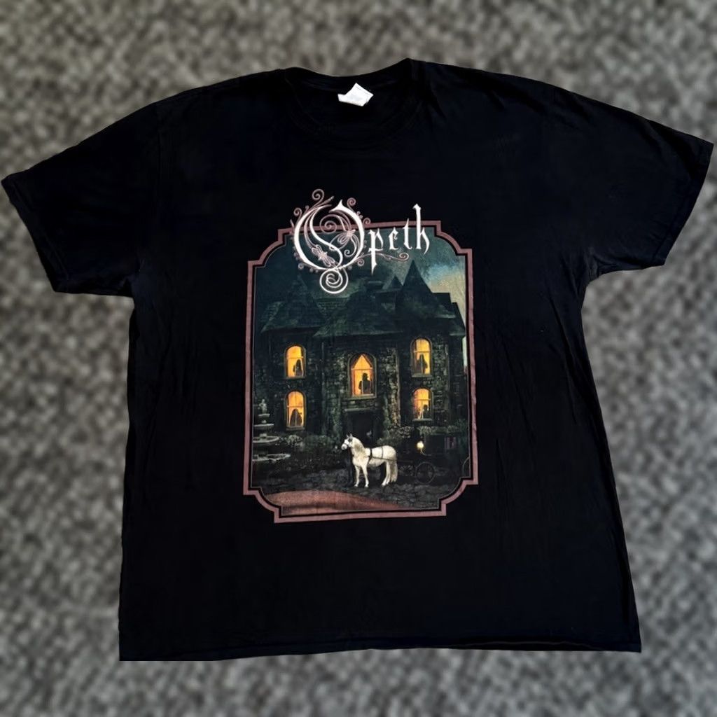 Gildan VINTAGE Opeth In Cauda Venenum Metal Band T-shirt Black XL Size US XL / EU 56 / 4 - 1 Thumbnail