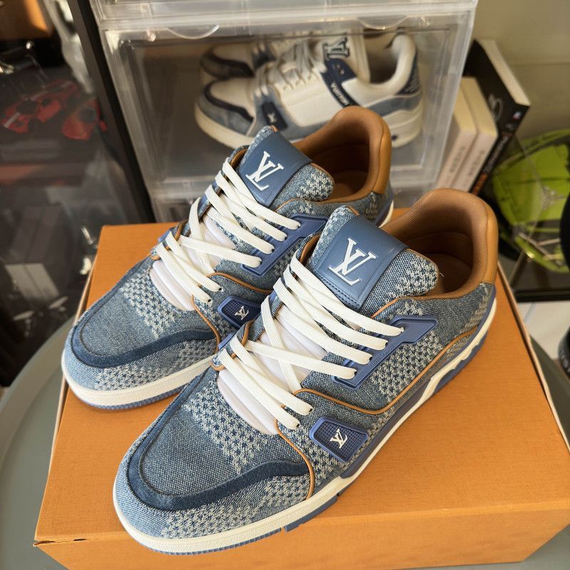 Louis Vuitton Louis Vuitton Trainer Leather Low-Top Sneakers -2508 Size US 9.5 / EU 42-43 - 1 Thumbnail