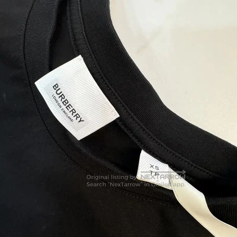 Burberry Burberry Women's Black Logo Short Sleeve T-Shirt. Size XS / US 0-2 / IT 36-38 - 3 Thumbnail