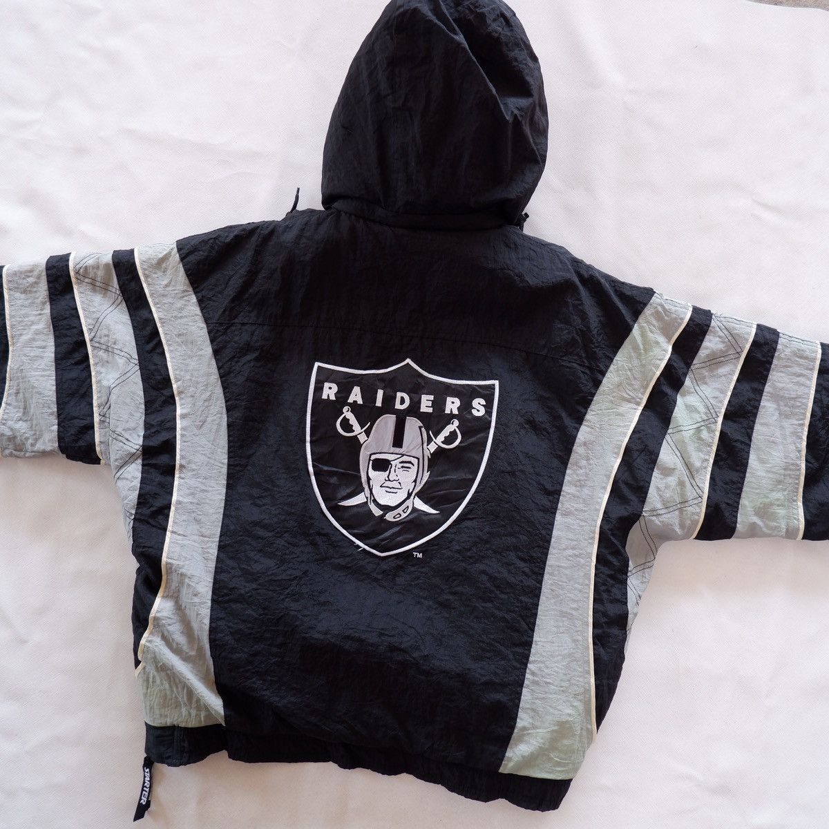 NFL × Starter × Vintage Oakland Raider Starter Half Zip Jacket Size US L / EU 52-54 / 3 - 11 Thumbnail