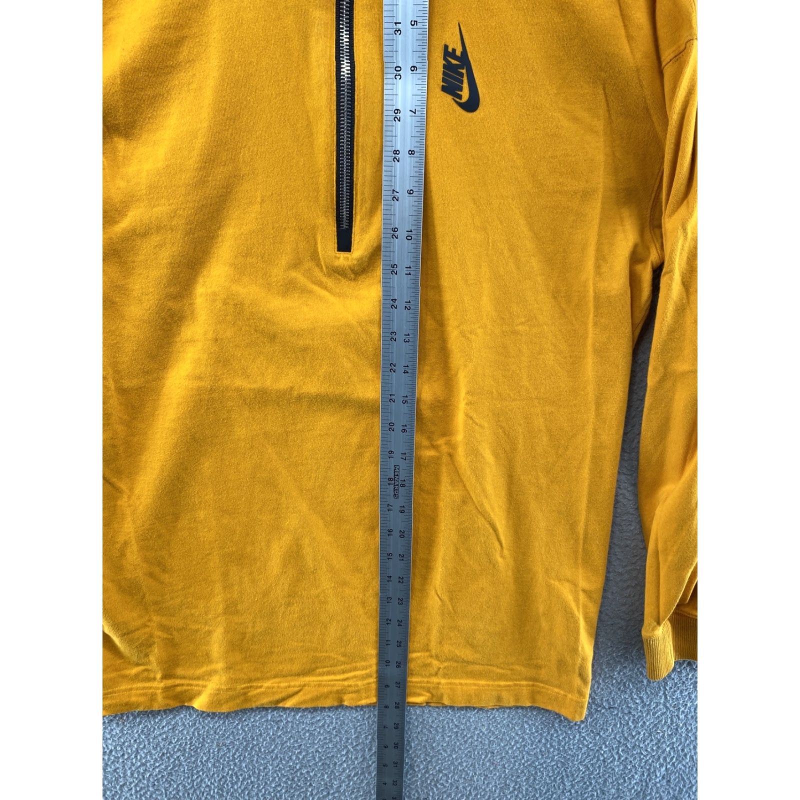 Nike Nike Lab Collection Women’s Mock Neck 1/4 Zip Yellow Top Small Nike Dri-FIT Activewear Shirt Pullover Womens Workout Athletic 923830 Size S / US 4 / IT 40 - 7 Thumbnail