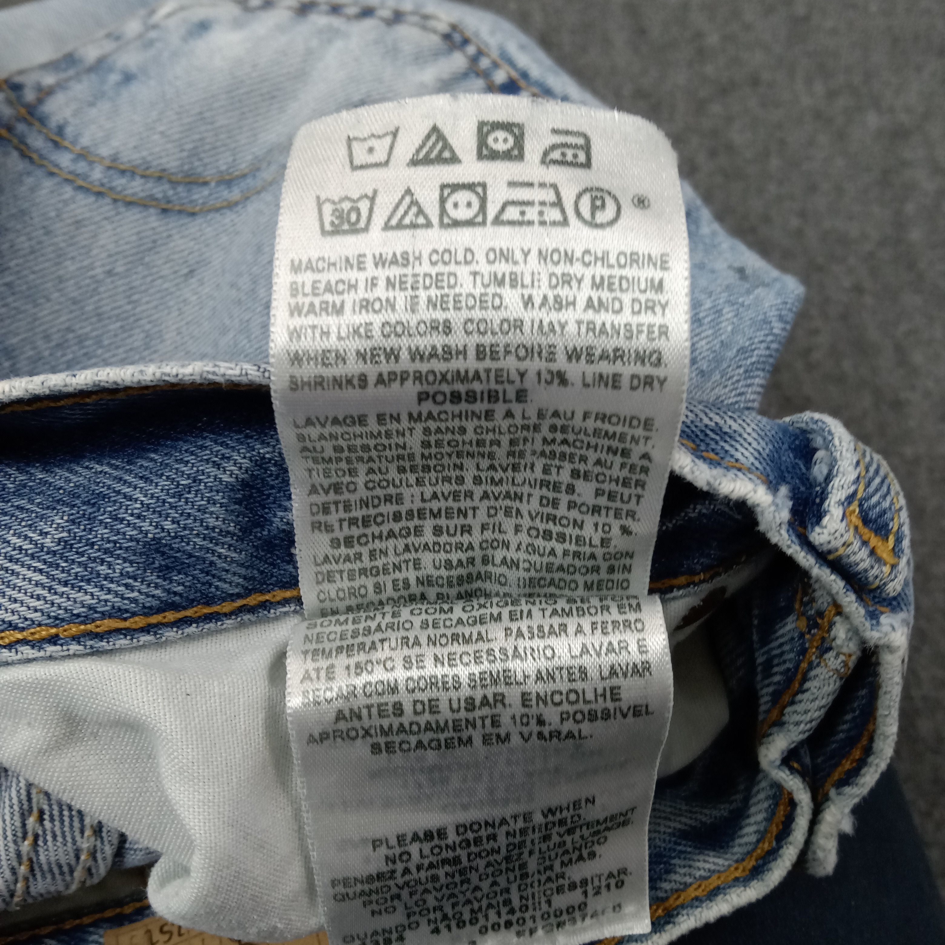 Levi's Levi's 501 American Distressed Denim Jeans C252N10 Size US 28 / EU 44 - 15 Thumbnail