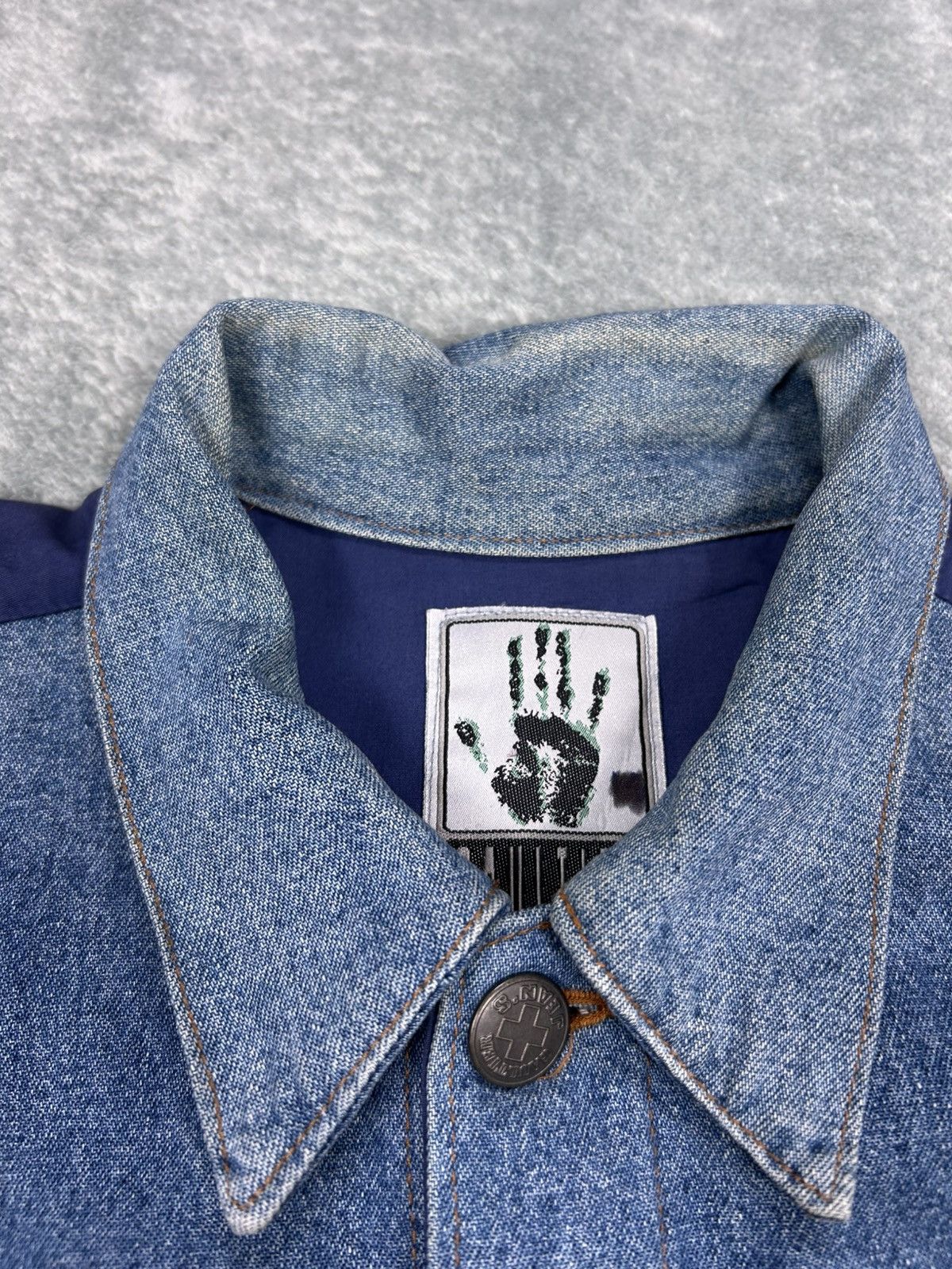 Jean Paul Gaultier Vintage Jean Paul Gaultier Fabric Switching Denim Jacket Size US M / EU 48-50 / 2 - 13 Thumbnail