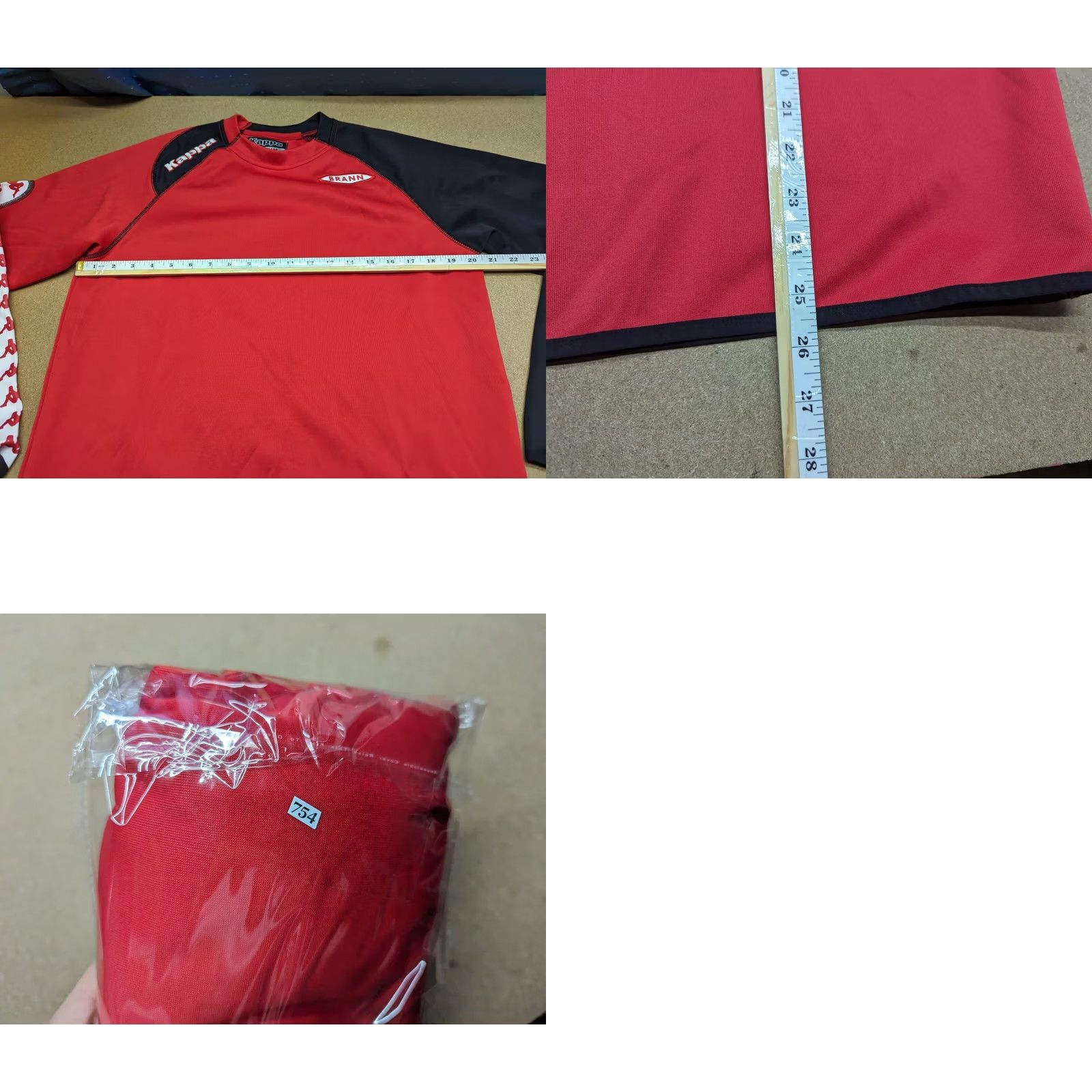 Kappa VINTAGE Kappa Mens Football Training Top Jersey M Red Black Shirt Drill Quick Dry Size US M / EU 48-50 / 2 - 8 Thumbnail