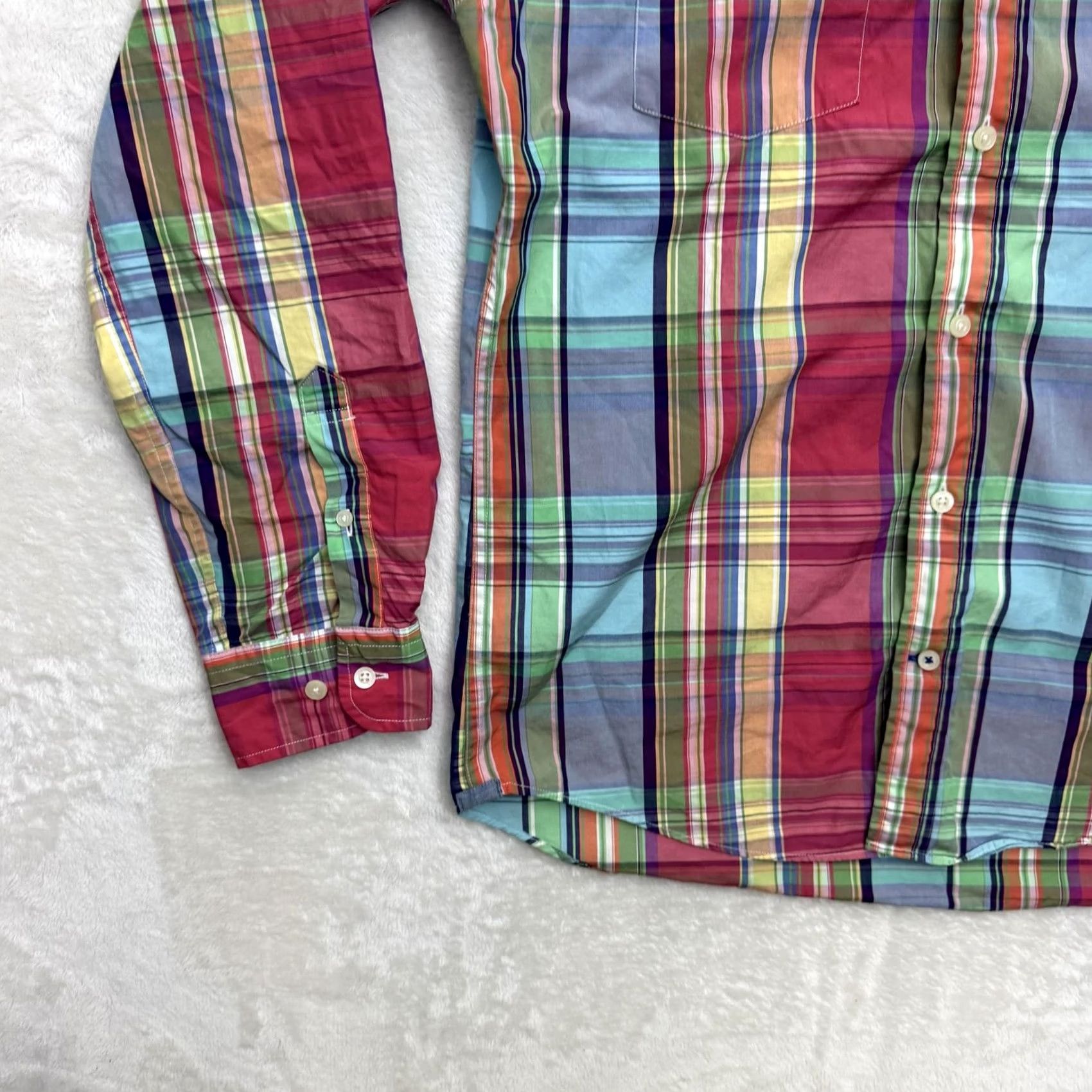 Tommy Hilfiger Tommy Hilfiger Shirt Mens Medium Plaid Button-Up Long Sleeve Slim Fit Casual Size US M / EU 48-50 / 2 - 7 Thumbnail
