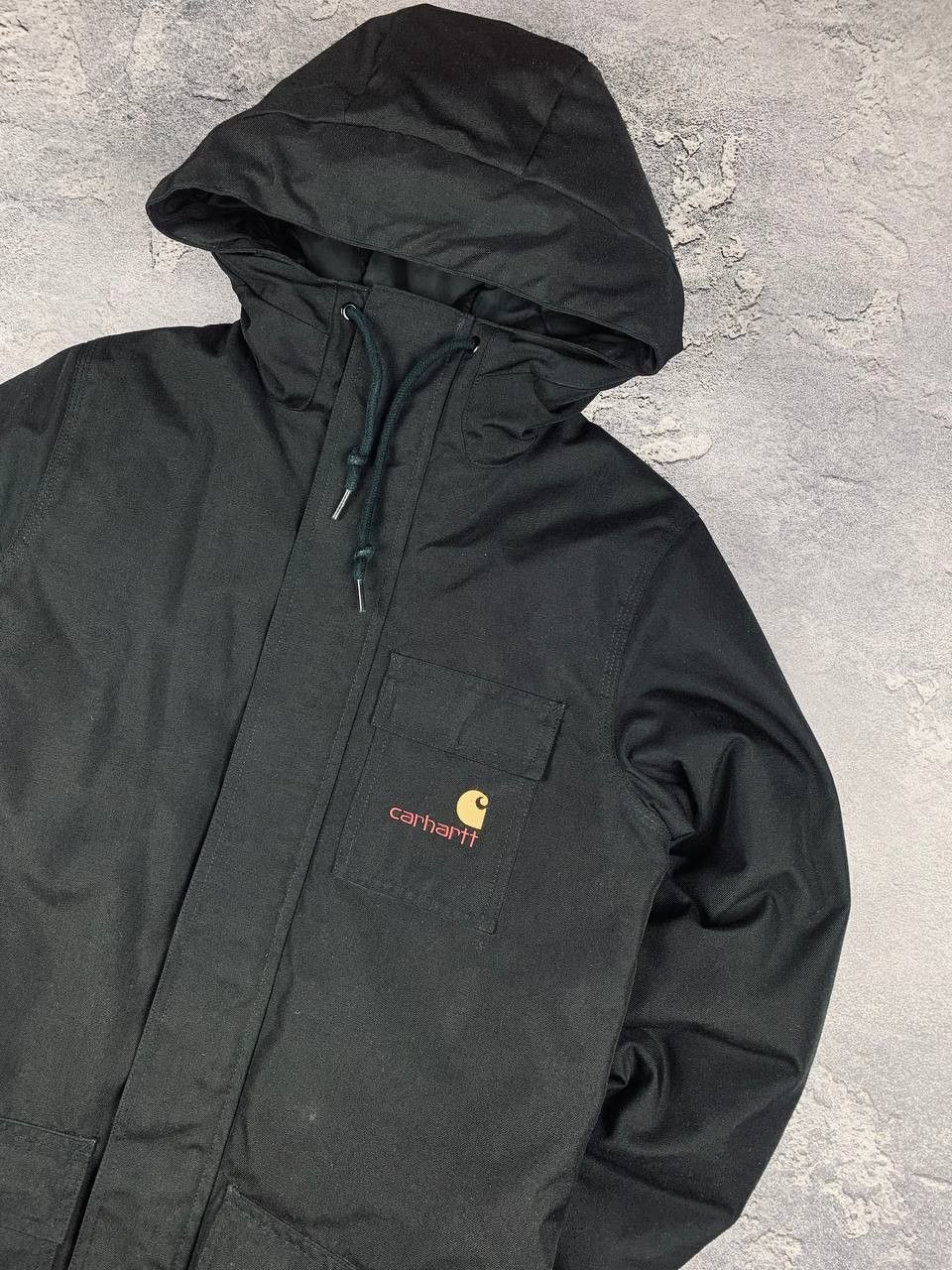 Carhartt Carhartt Unisex Black Hooded Parka Jacket Size XS Nylon Size US XS / EU 42 / 0 - 3 Thumbnail