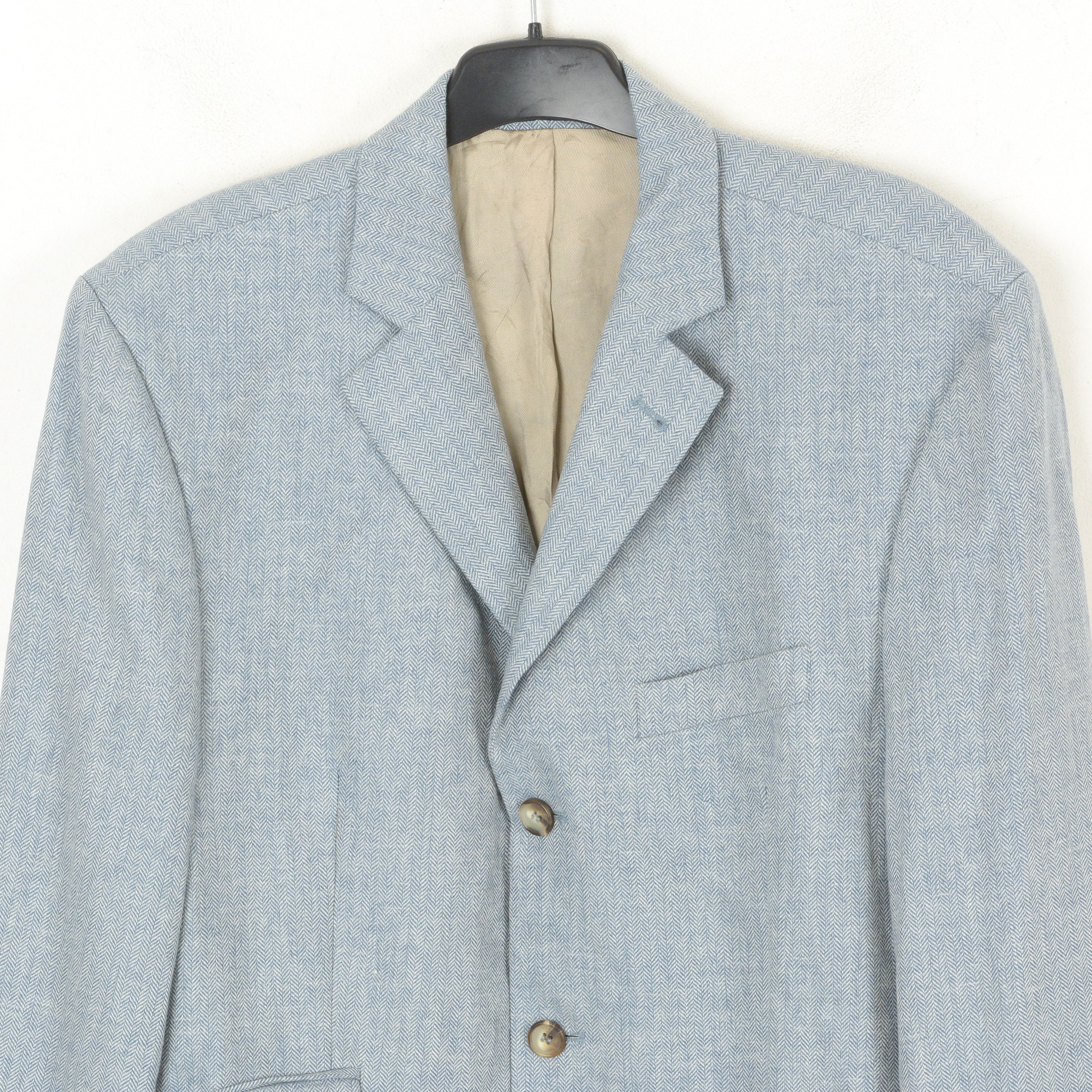 Designer × Other McNEAL Blazer EU 52 Suit Jacket Coat Wool Herringbone Tweed Size 42R - 2 Thumbnail