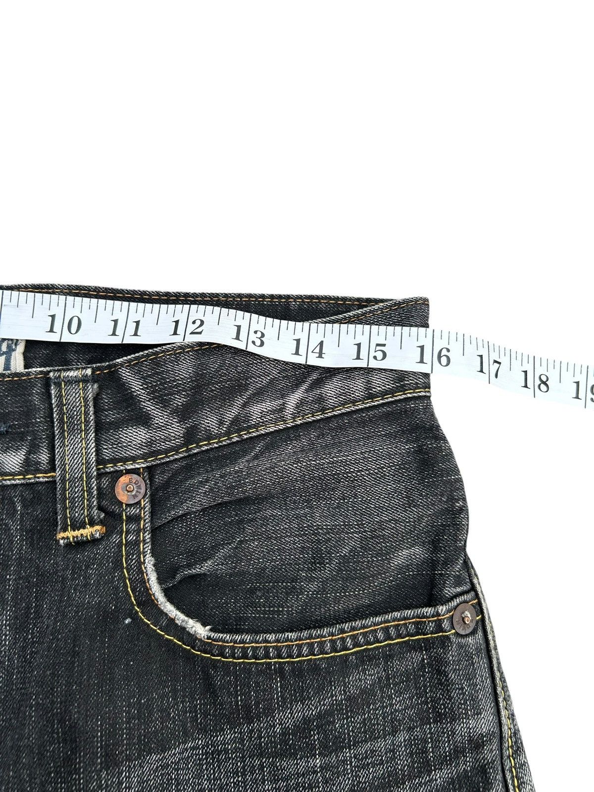Kapital Vintage Edwin 505V Selvedge Distressed Denim Jeans Size US 32 / EU 48 - 16 Thumbnail