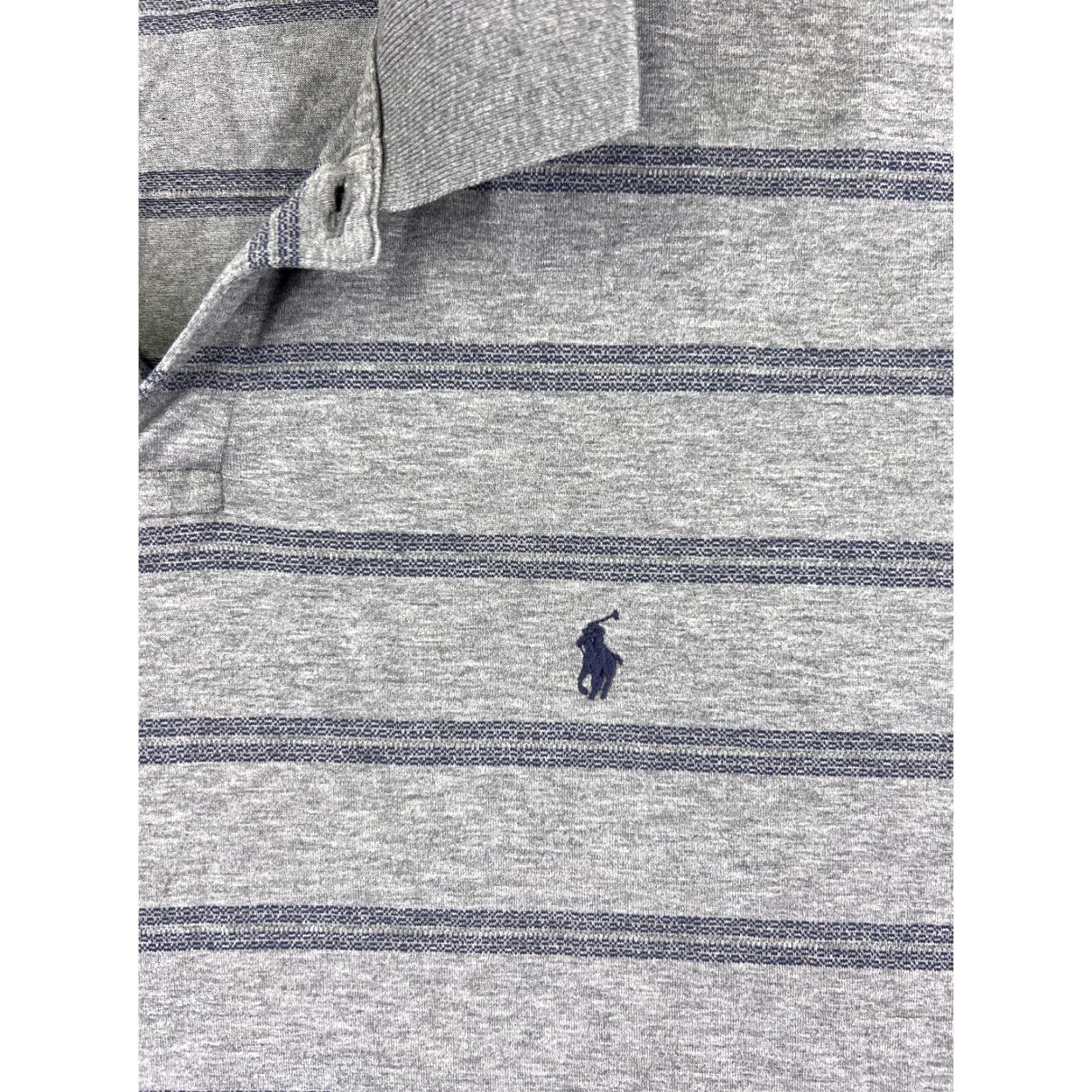 Ralph Lauren VINTAGE Ralph Lauren Polo Golf Shirt Men XL Gray Stripe Cotton Modern Sports Size US XL / EU 56 / 4 - 6 Thumbnail