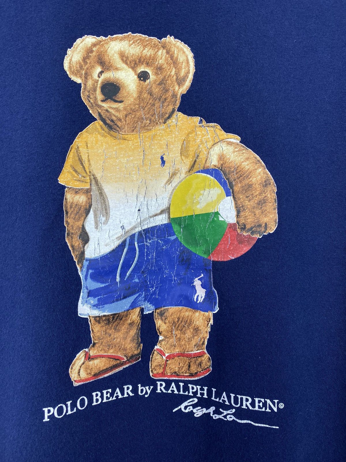 Ralph Lauren Polo Bear Ralph Lauren T Shirt Big Logo Y2K Tee Size US XXL / EU 58 / 5 - 3 Thumbnail