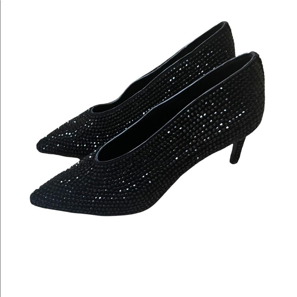 Other New Lola Cruz Black Crystal Embellishment Heel Pumps Size 39 Size US 9 / IT 39 - 3 Thumbnail