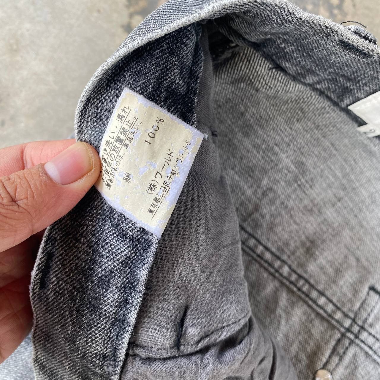 Takeo Kikuchi BJ6-19 VTG JAPAN TAKEO KIKUCHI DISTRESSED FADED GREYWASH Size US 29 - 10 Thumbnail