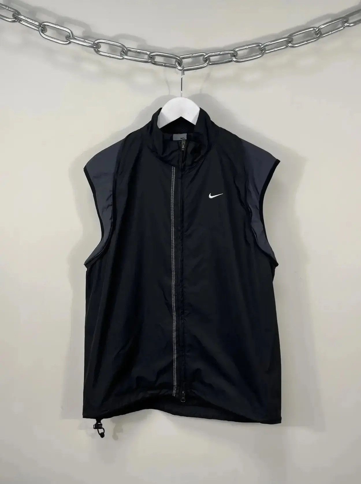 Nike × Vintage Vintage Nike Transformer 2 in 1 Y2K Hype Black Drill Jacket Size US L / EU 52-54 / 3 - 2 Thumbnail
