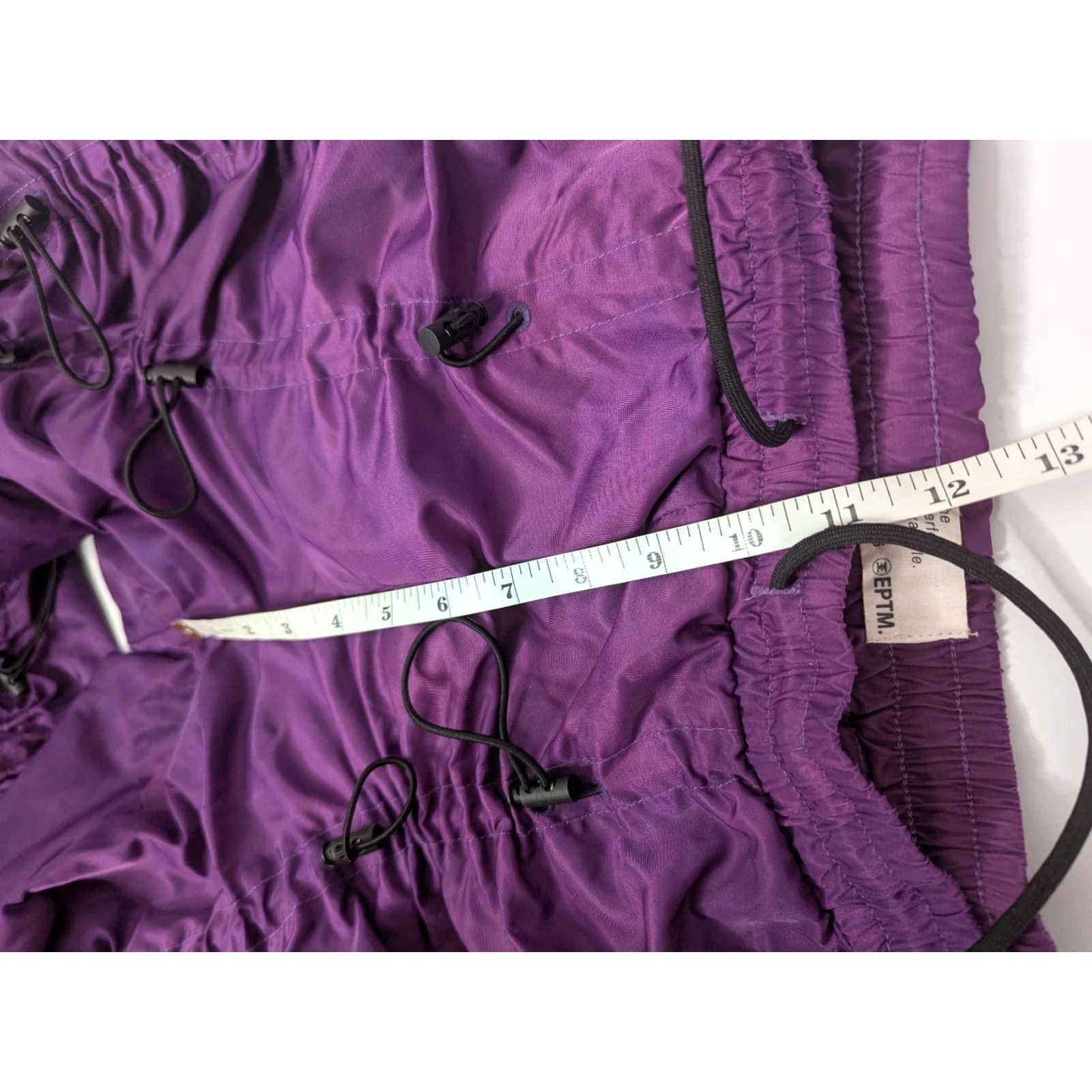 Vintage EPTM. Jogger Pants XL-36 Purple Bungee Drawstring Utility 40" Inseam Tracks Activewear Men Venise Size US 36 / EU 52 - 7 Thumbnail