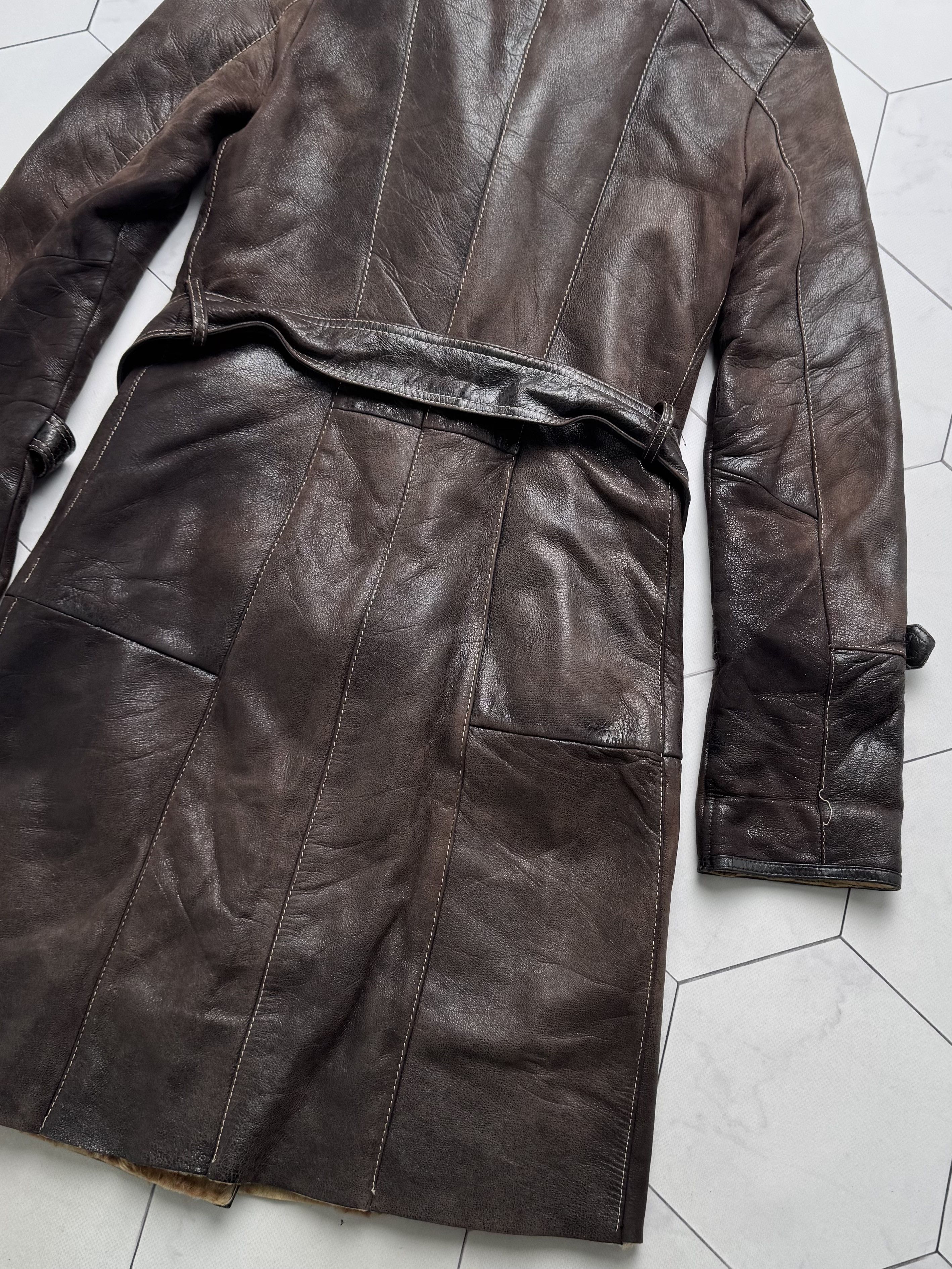 Vintage Vintage Real Sheepskin Coat With Belt (B250)D15E2 Size XS / US 0-2 / IT 36-38 - 16 Thumbnail