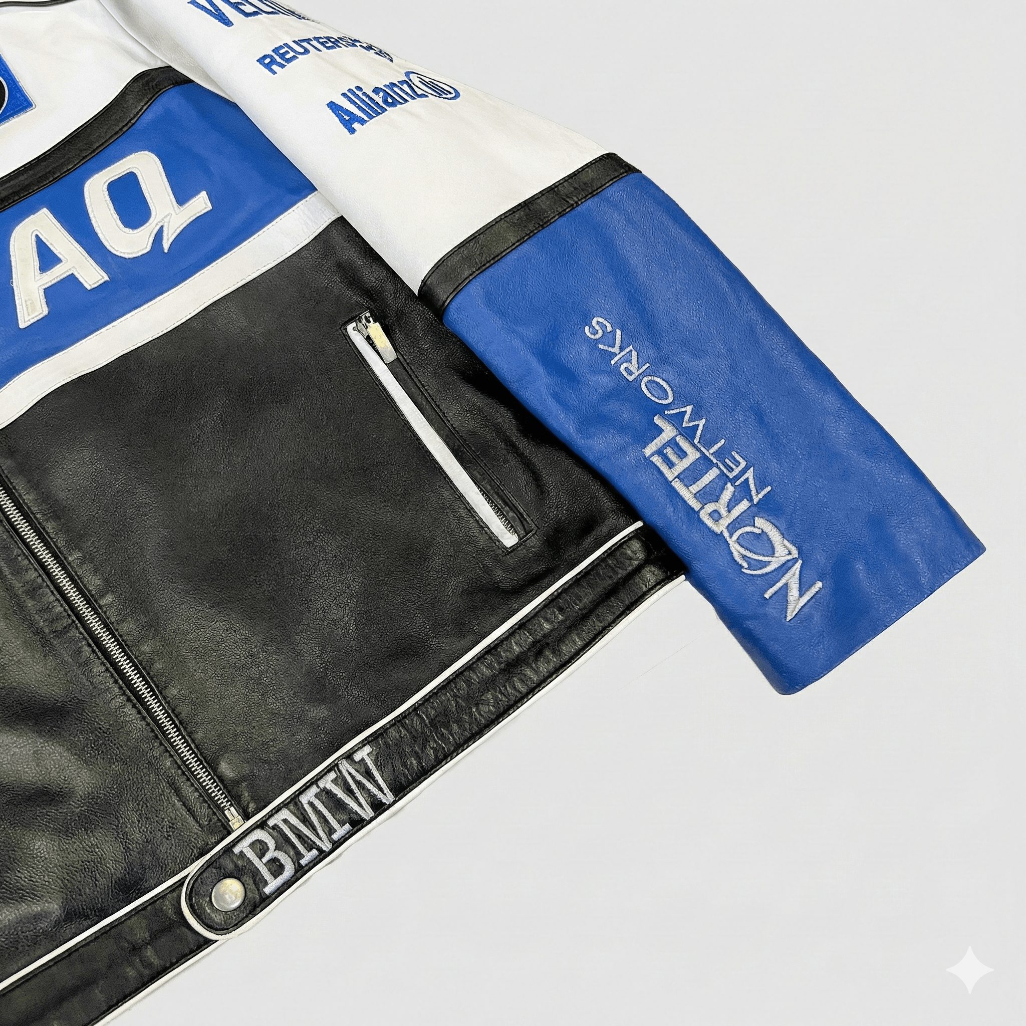 BMW 🔥 Vintage BMW Williams F1 Team Leather Racing Jacket Y2K Size XL / US 12-14 / IT 48-50 - 5 Thumbnail