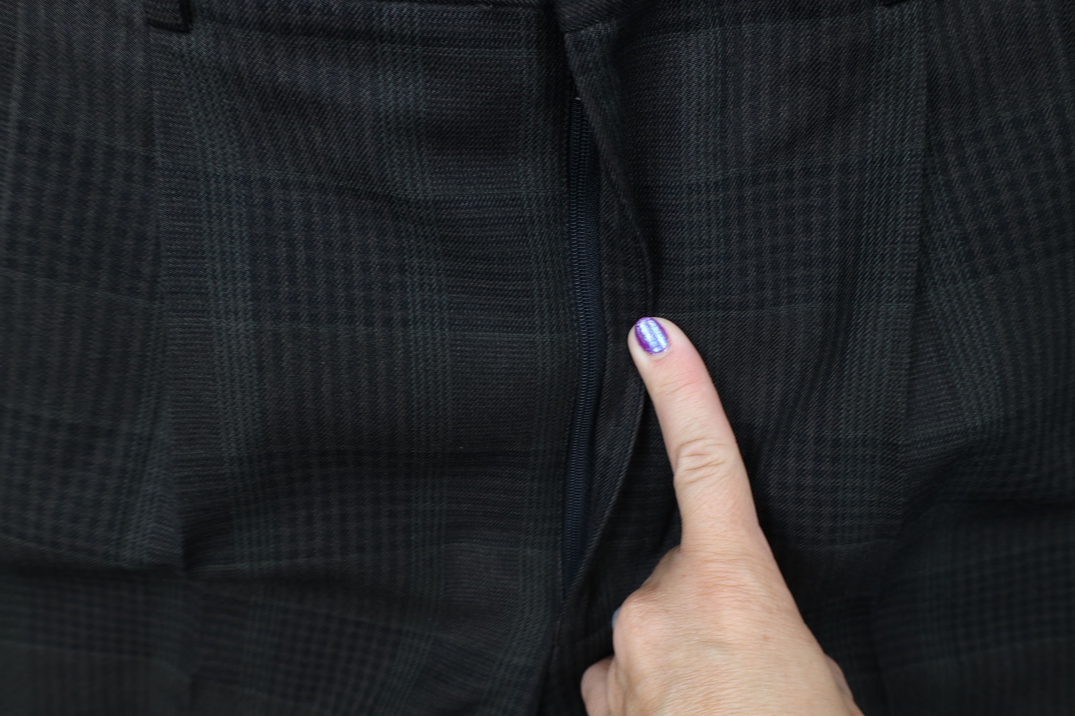 Vintage Vintage 90s Streetwear Wool Wide Leg Chino Pants Plaid Size US 34 / EU 50 - 5 Thumbnail