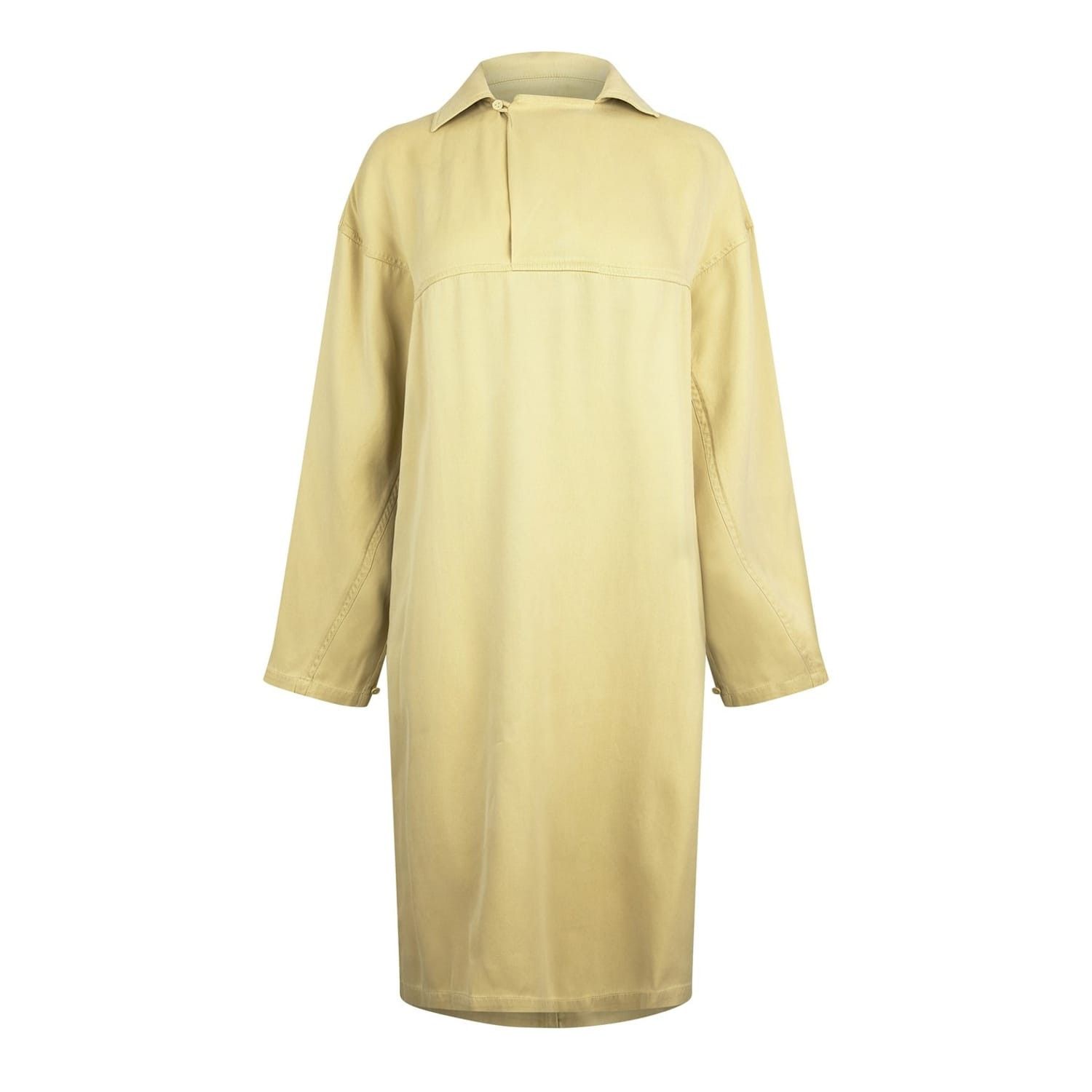 Bottega Veneta Bottega Veneta Collared Neck Knee Length Dress in Beige Size XXS / US 00 / IT 34 - 1 Thumbnail