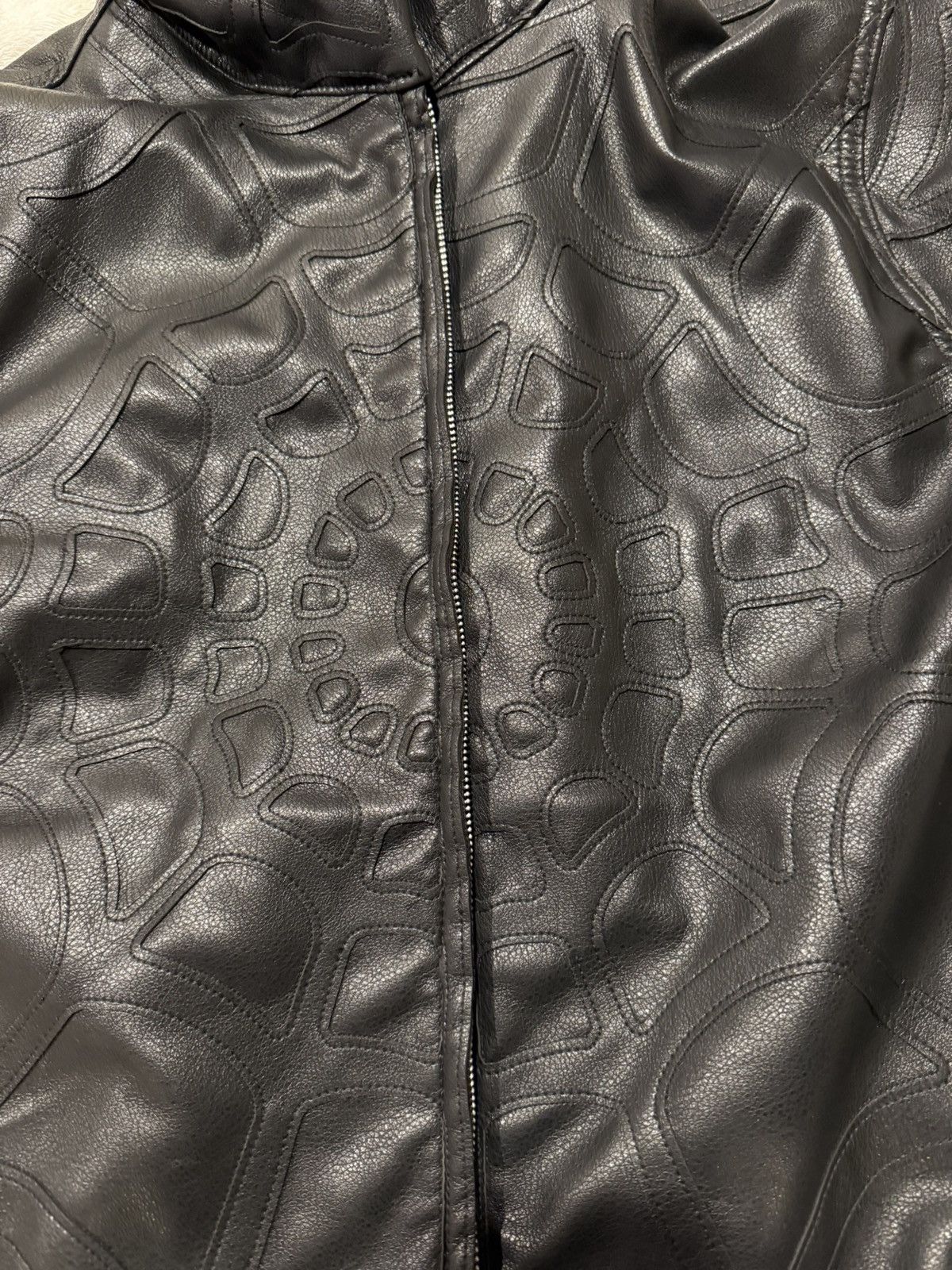 Revenge REVENGE Black Spider Web Leather Jacket Size US L / EU 52-54 / 3 - 4 Thumbnail