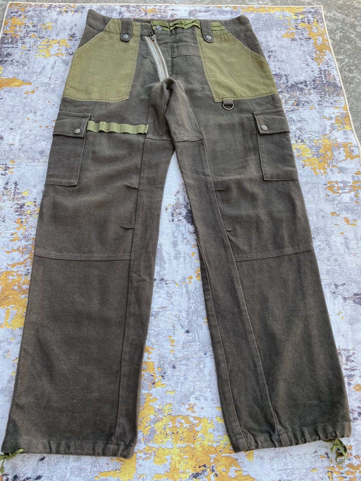 Japanese Brand Vintage Japanese Brands Wool Cargo Mobstyles Pants Size US 35 - 3 Thumbnail