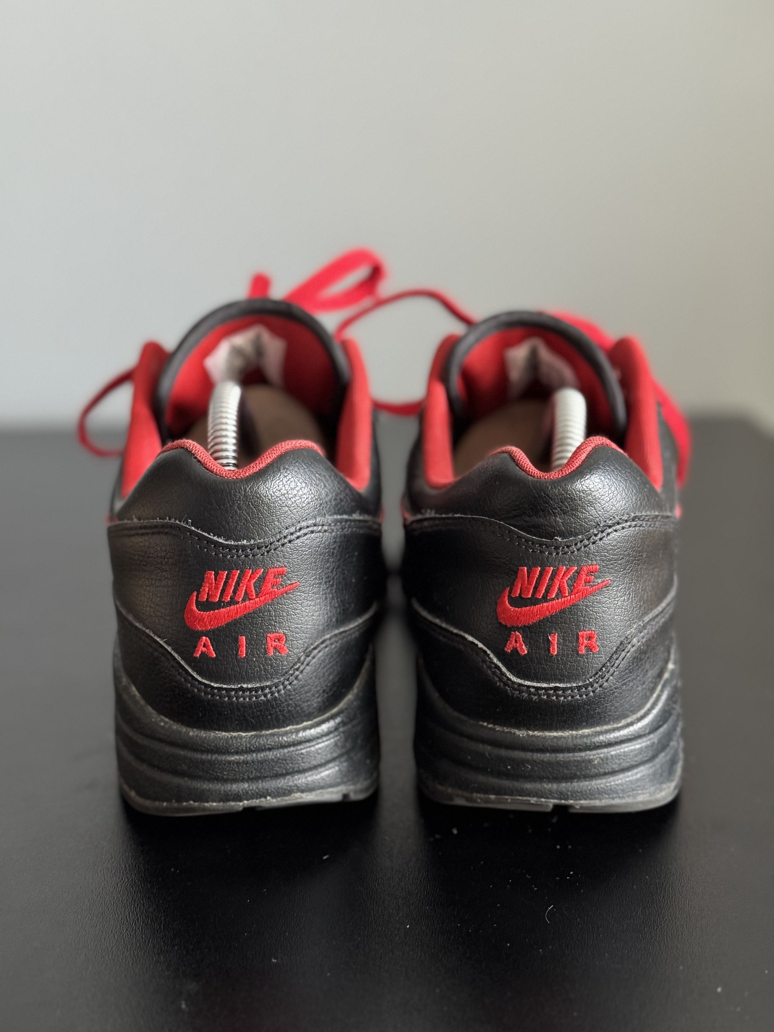 Nike Nike Air Max 1 ID 90 Red Black Leather krampus patta parra Size US 9.5 / EU 42-43 - 2 Thumbnail