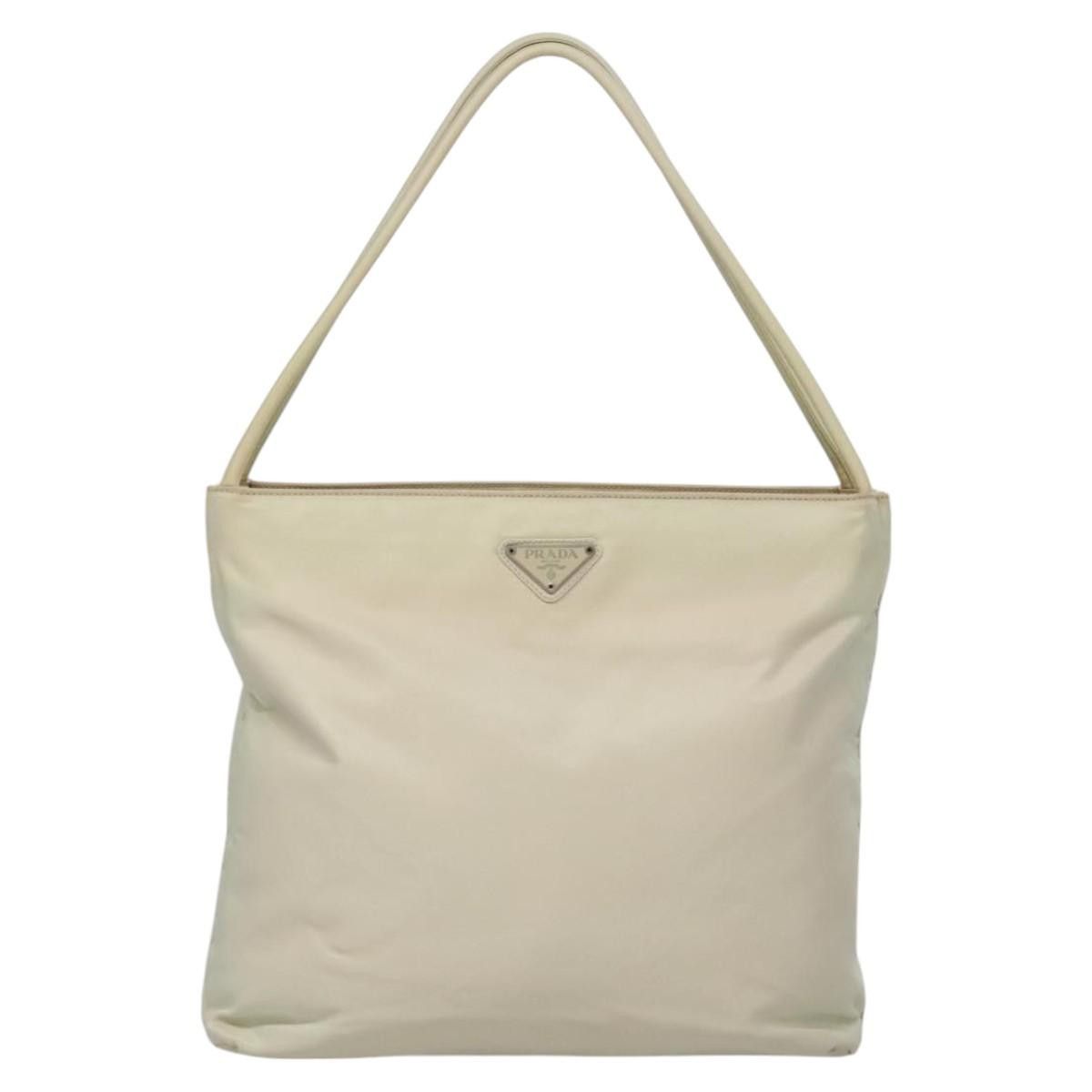 Prada Re-Nylon Ecru Synthetic Tote Bag (Pre-Owned) Size ONE SIZE - 1 Thumbnail