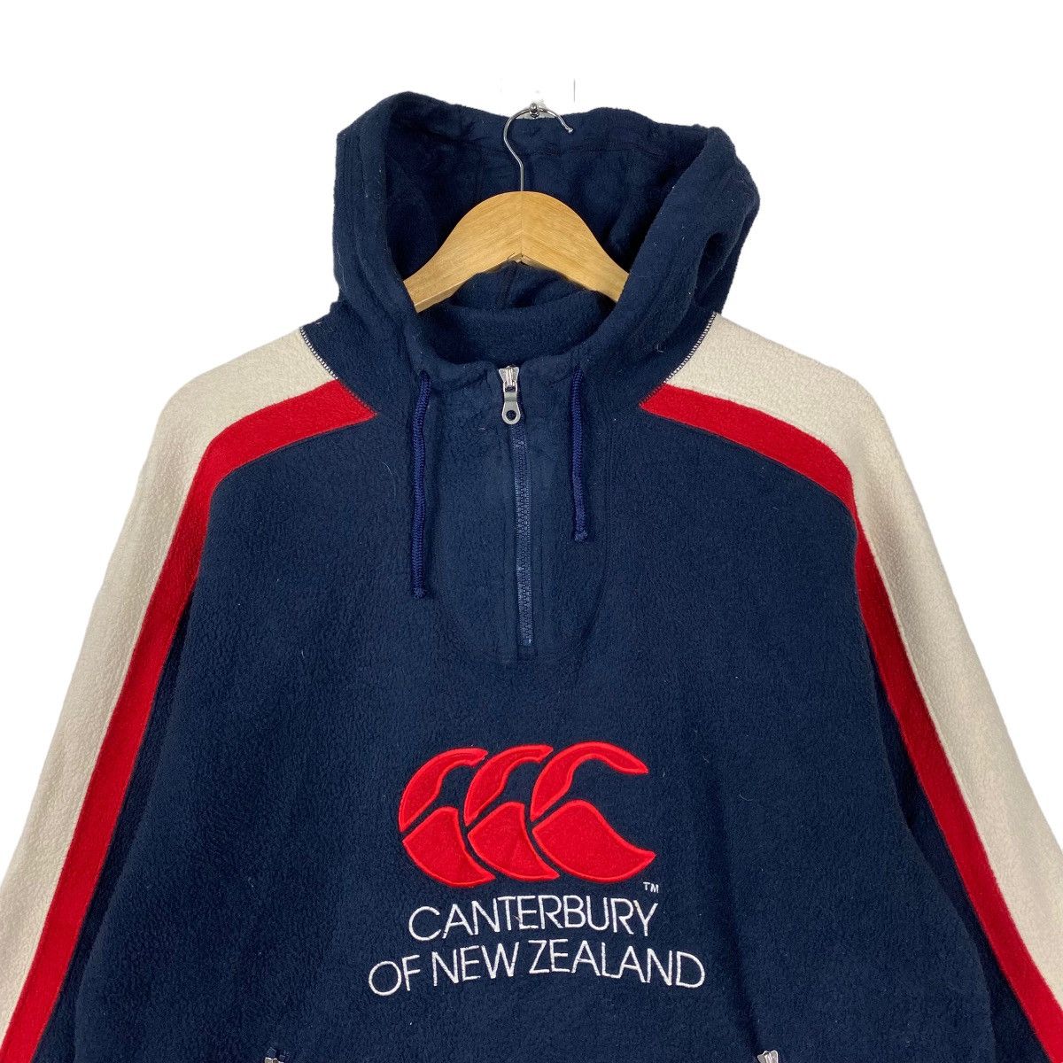 Canterbury of New Zealand × Vintage Vintage 90s Canterbury Of New Zealand Halfzip Fleece Hoodies Size US M / EU 48-50 / 2 - 4 Thumbnail