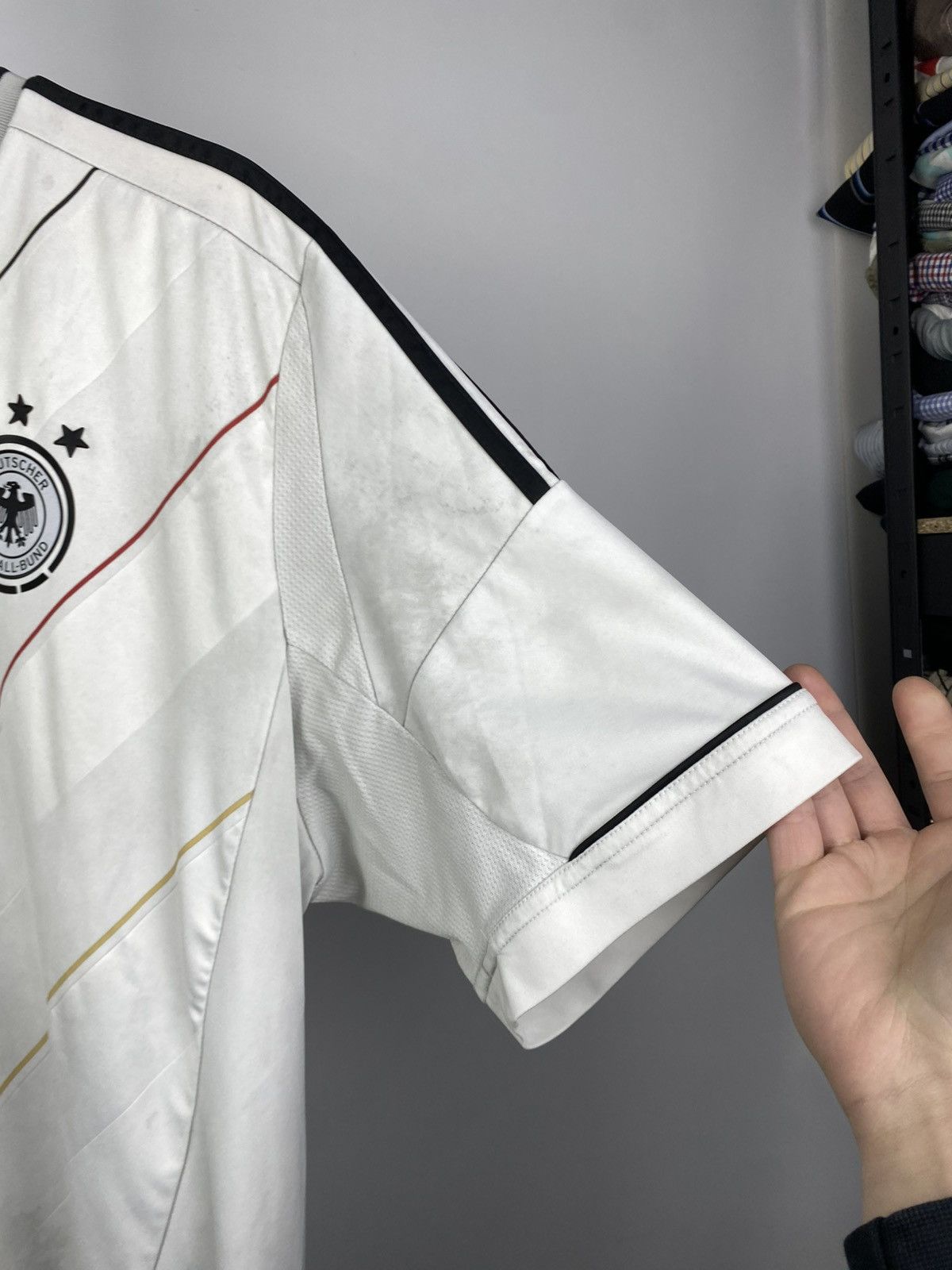 Adidas × Vintage 90s Vintage Adidas Deutscher Fussball-Bund Football Jersey Size US XL / EU 56 / 4 - 3 Thumbnail