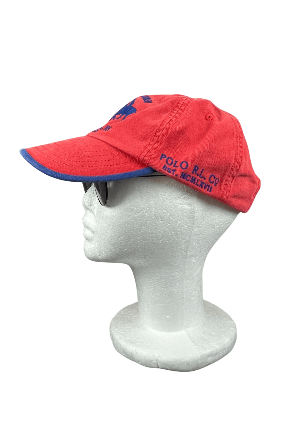 Polo Ralph Lauren POLO RALPH LAUREN 3-CAP — 2000s ARCHIVE — RED/ROYAL TWO-TONE Size ONE SIZE - 2 Thumbnail