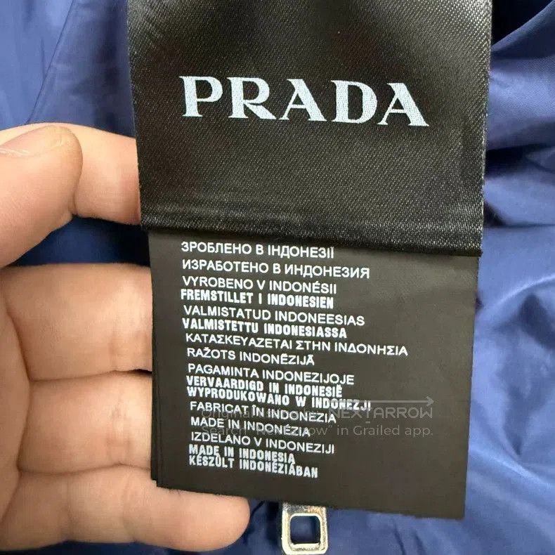 Prada Prada Blue Reversible Nylon Jacket. Size US L / EU 52-54 / 3 - 4 Thumbnail