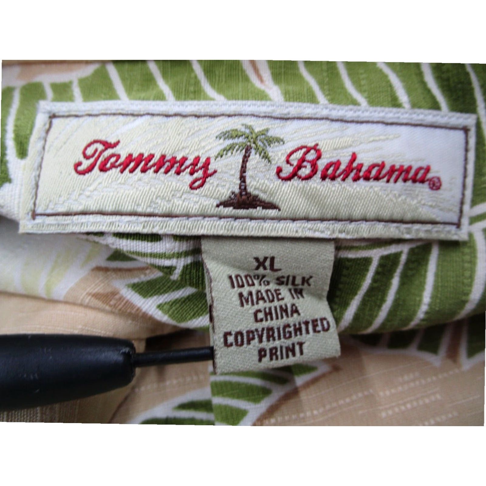 Tommy Bahama Tommy Bahama Mens Yellow Silk Hawaiian Button Up Short Sleeve Shirt Extra Large Size US XL / EU 56 / 4 - 4 Thumbnail
