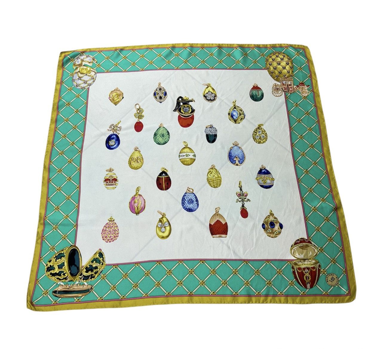 Vintage Vintage 90s Mantero VIII Collection silk handkerchief scarf Size ONE SIZE - 1 Thumbnail